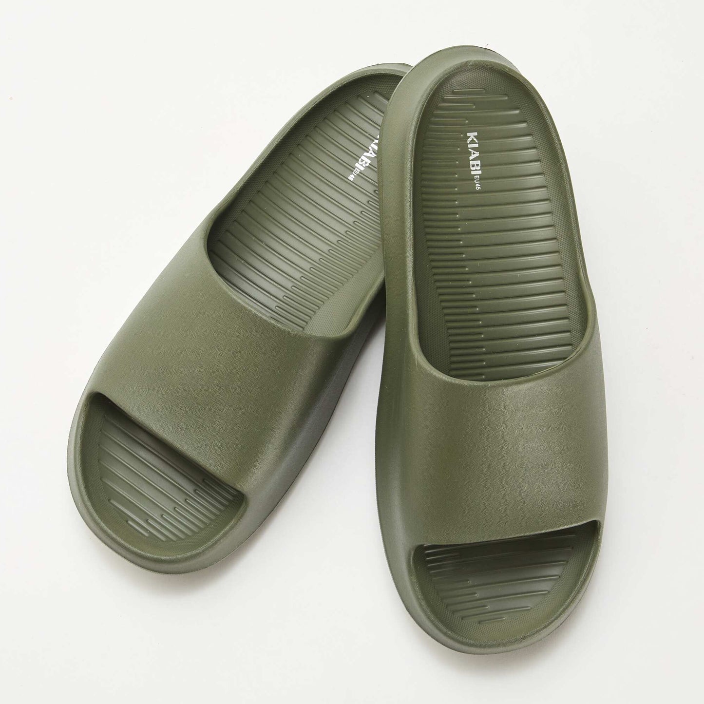 Mules de piscine compensées KAKI
