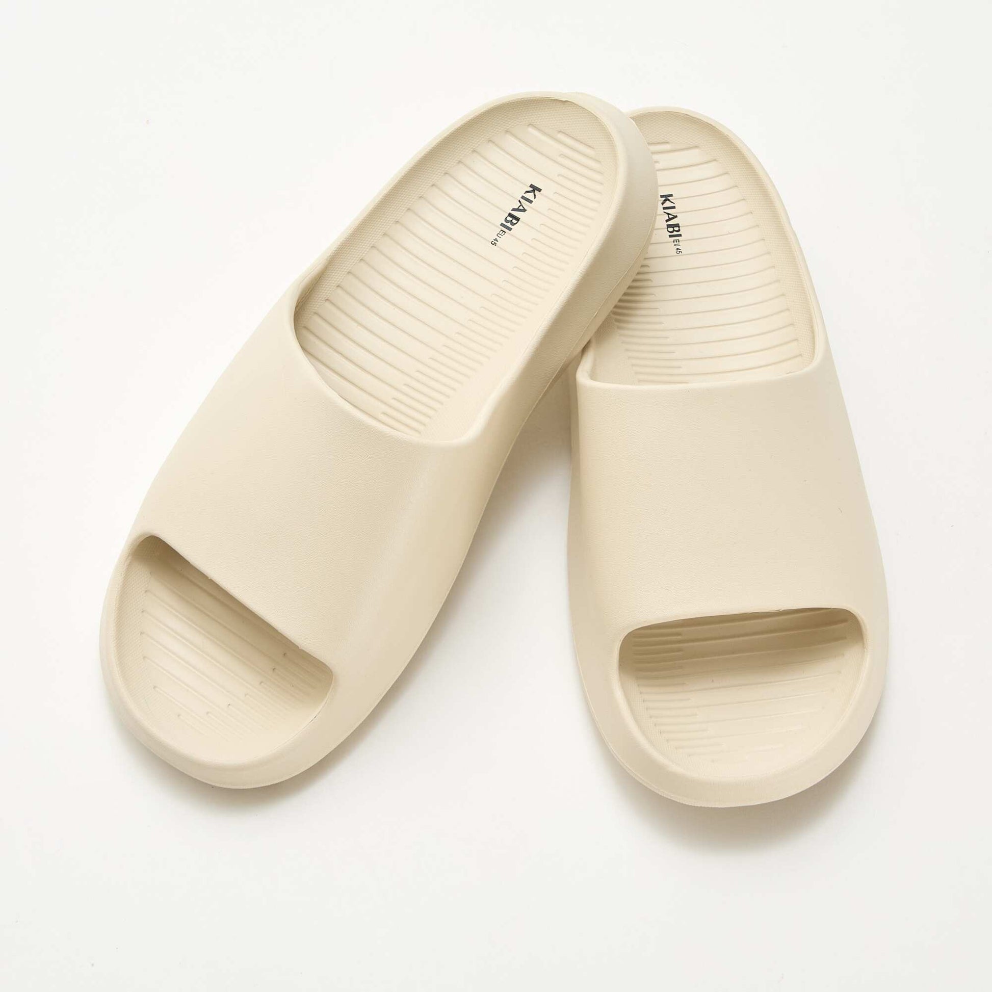 Mules de piscine compensées BLANC