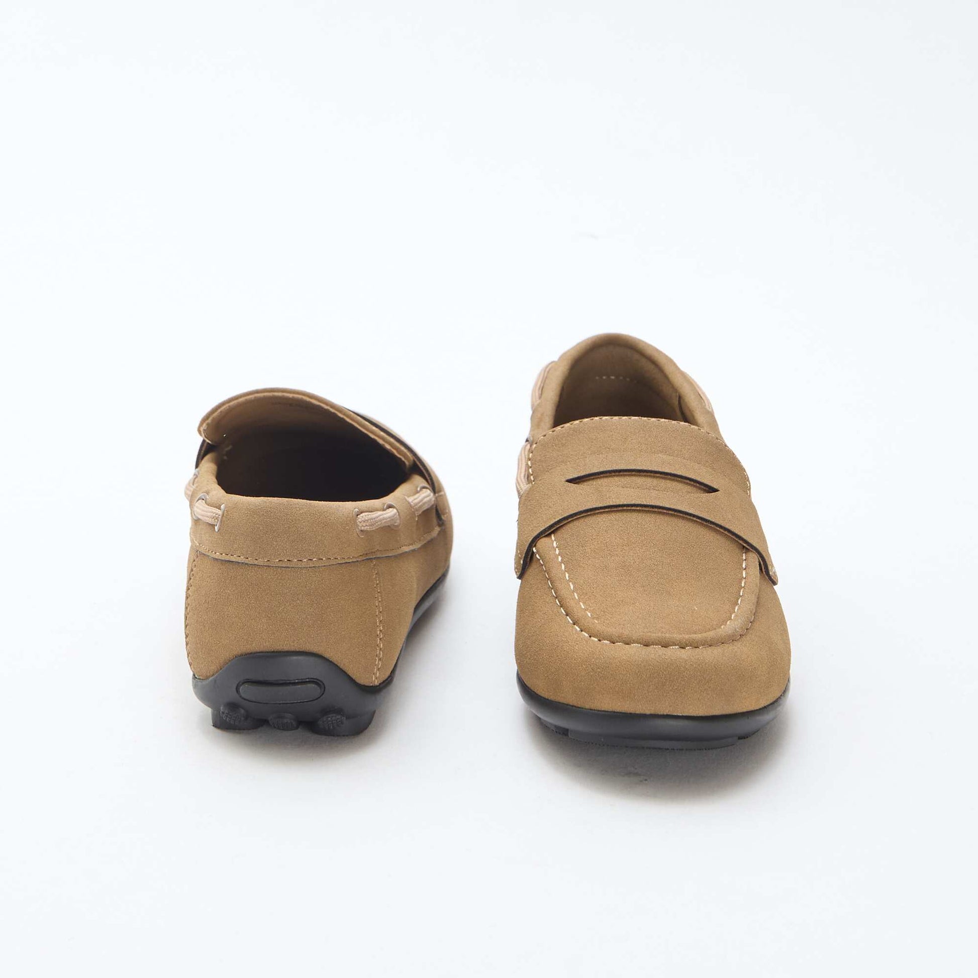 Mocassins unis MARRON