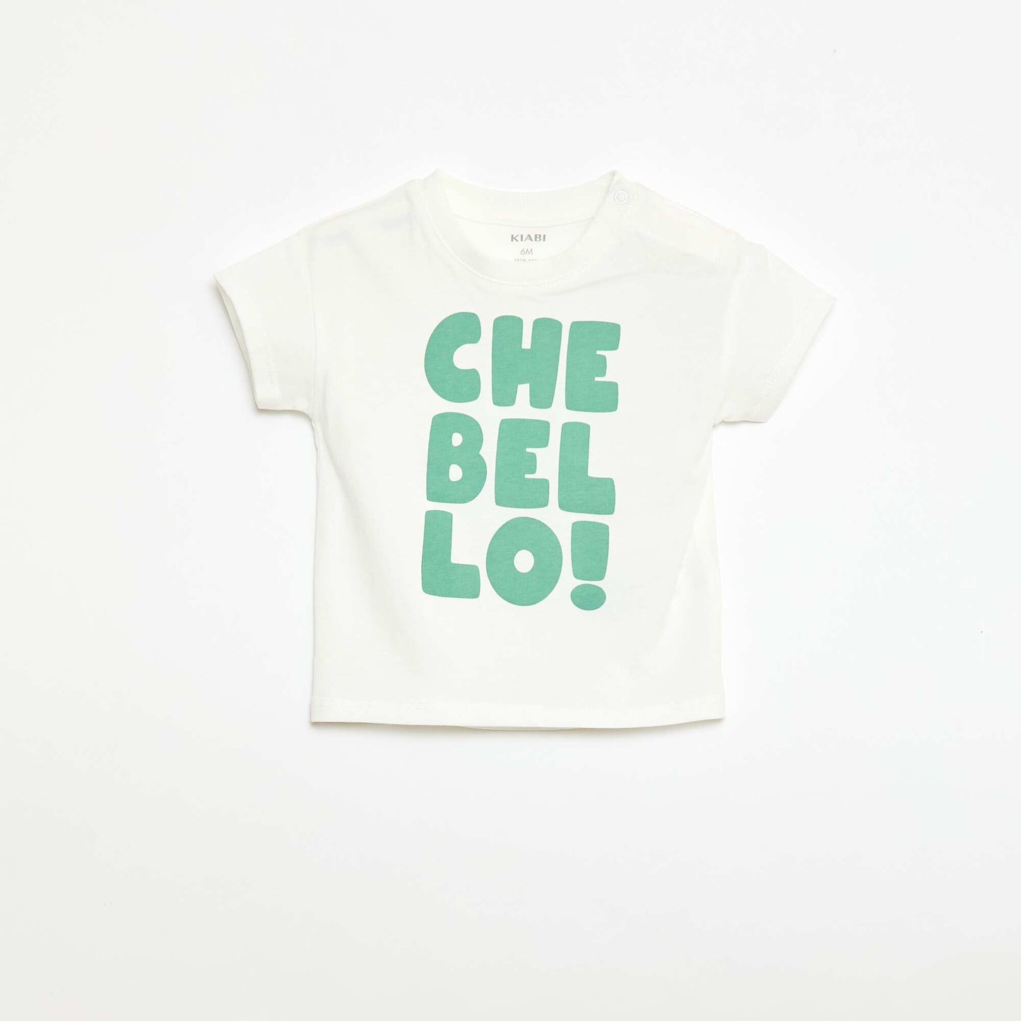 T-shirt imprimé à message BEIGE