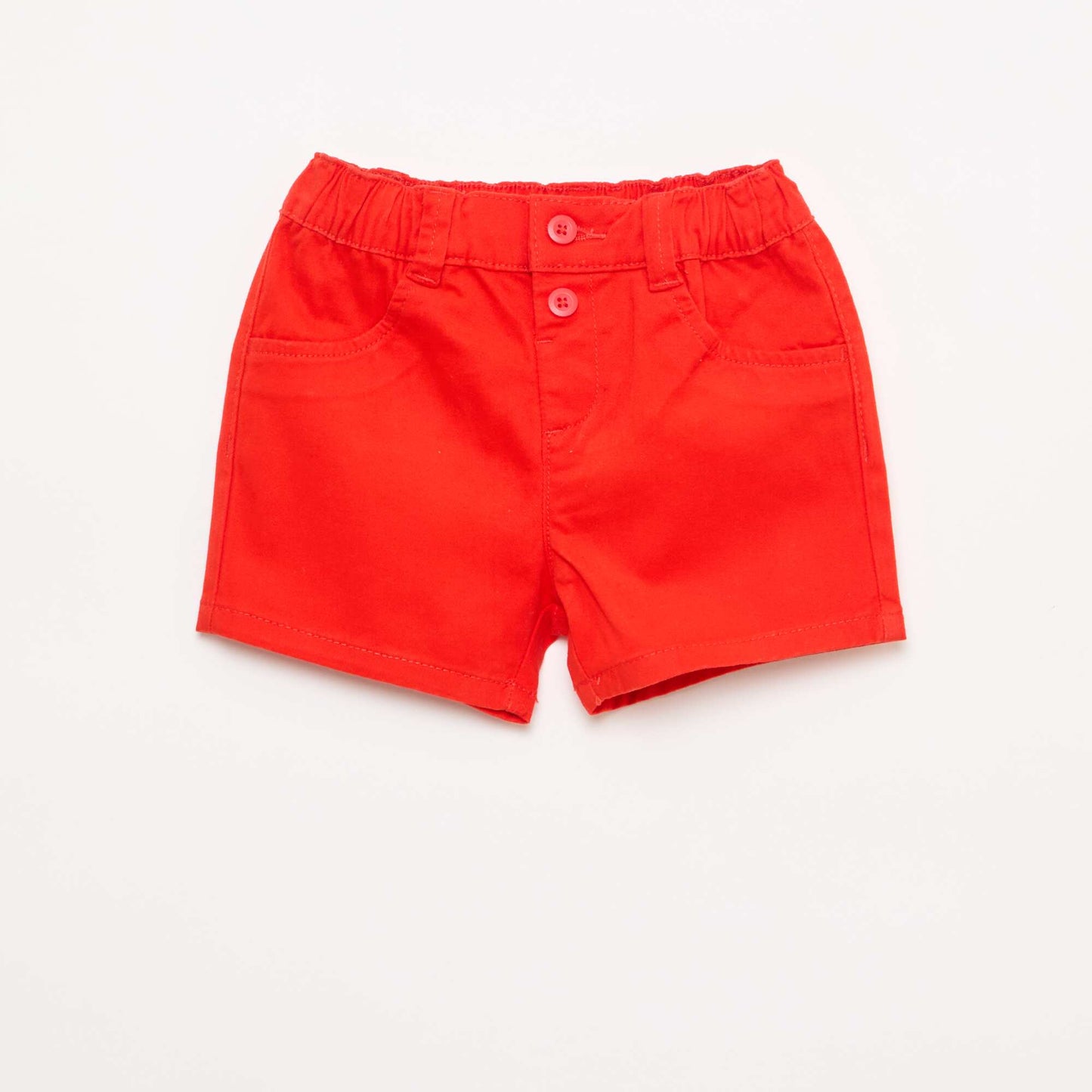 Short en twill uni ROUGE