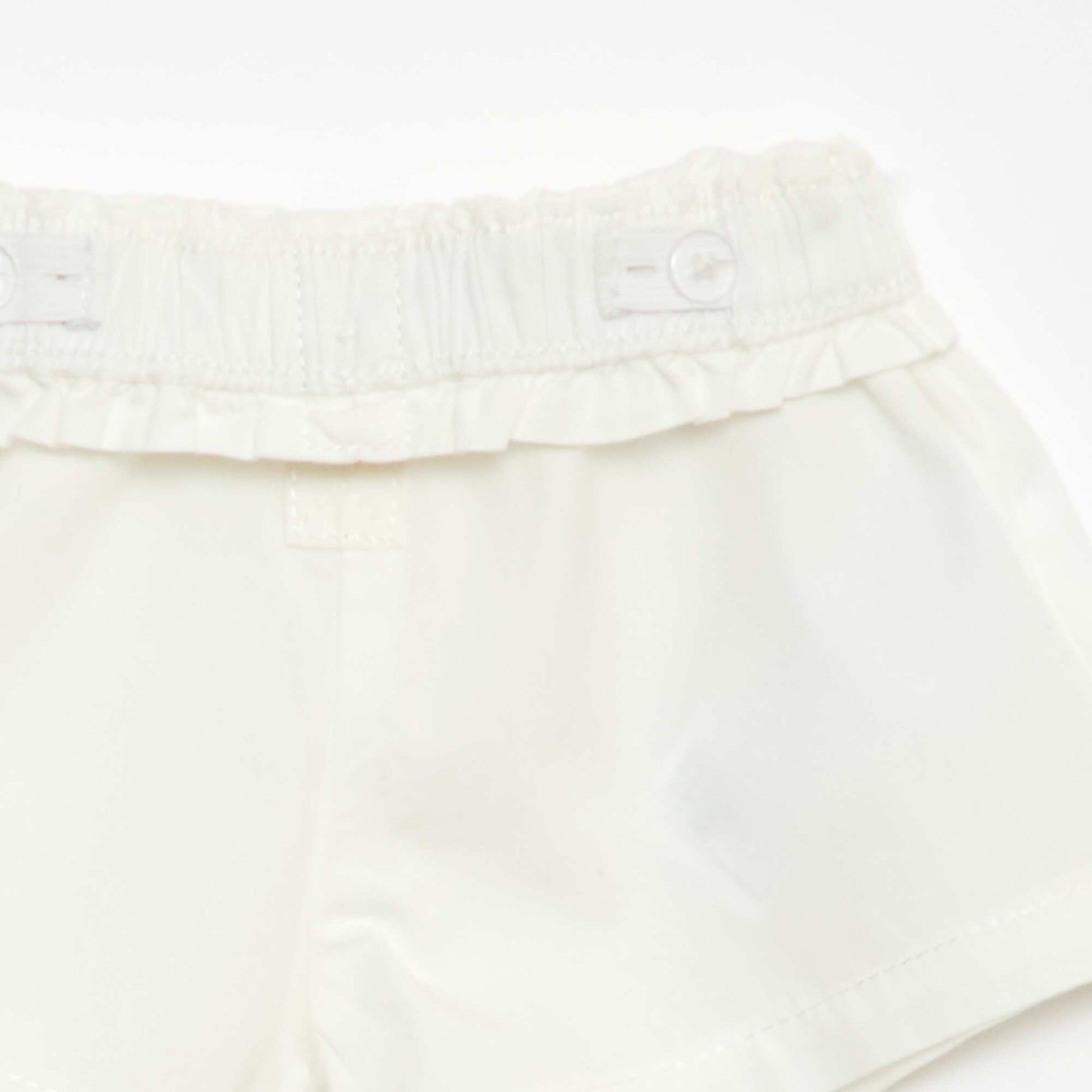 Short en popeline BLANC