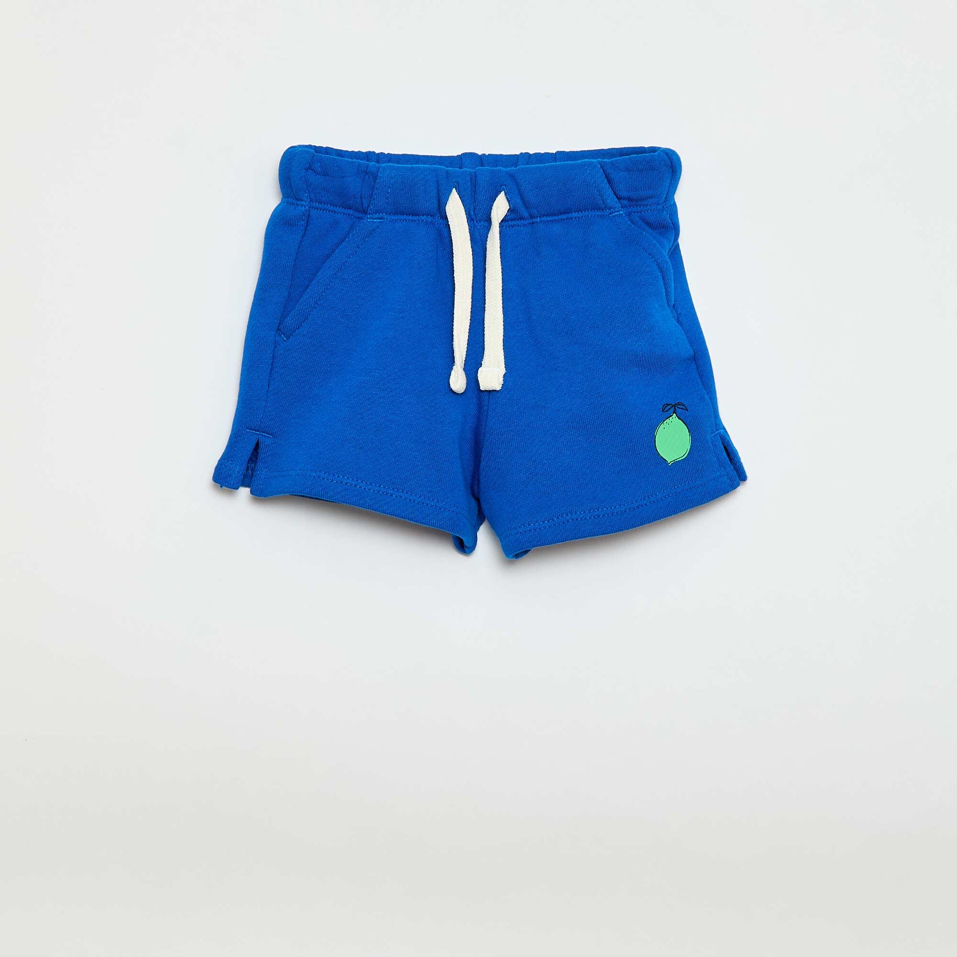 Short en french terry / molleton non gratté BLEU