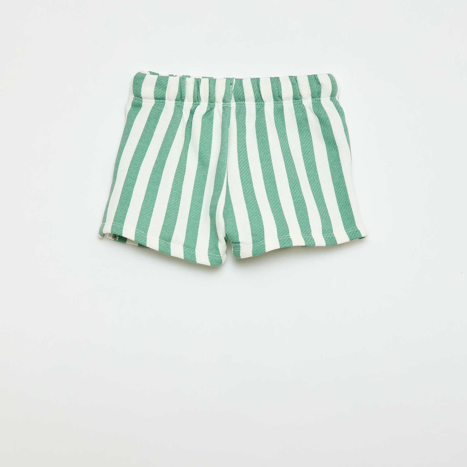 Short en french terry / molleton non gratté VERT