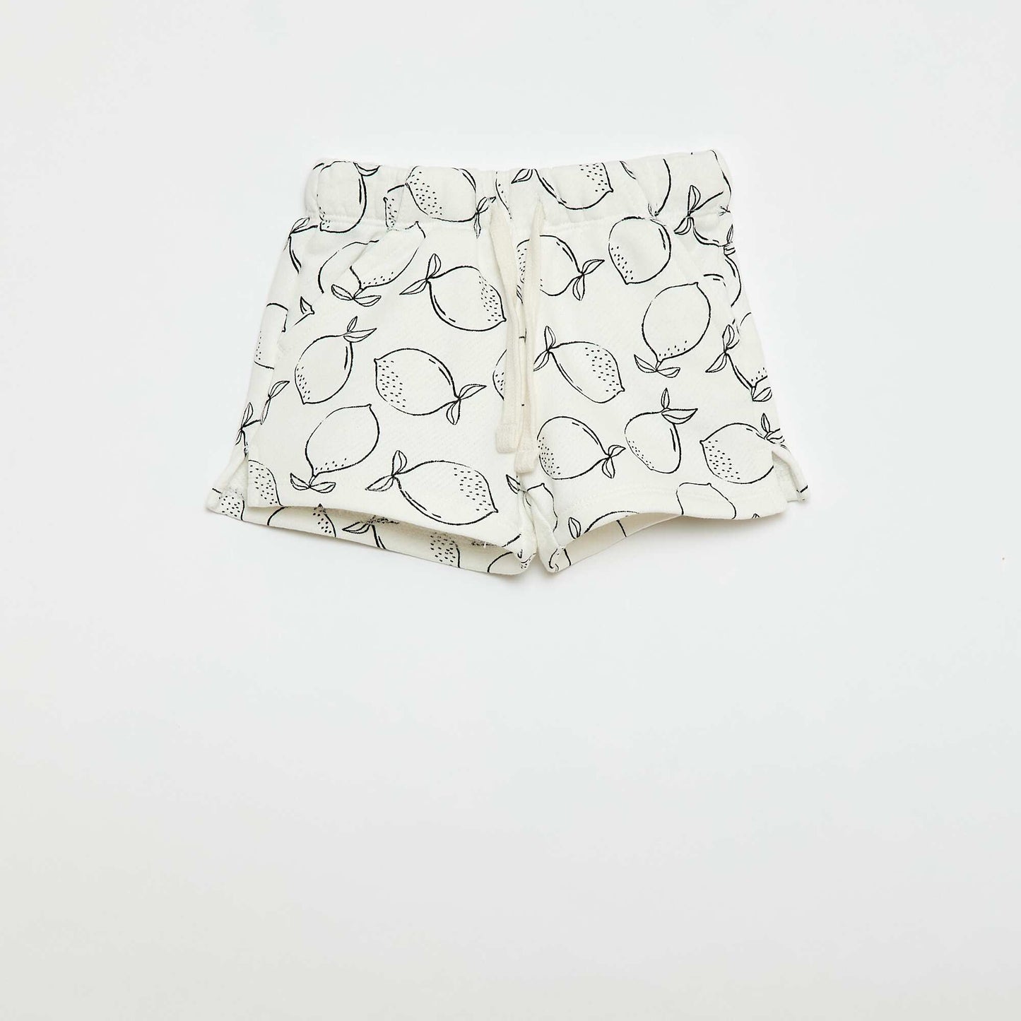 Short en french terry / molleton non gratté BEIGE