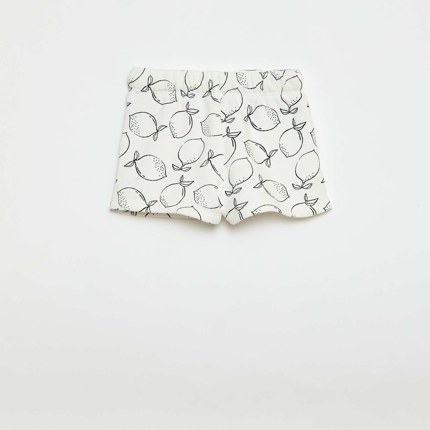 Short en french terry / molleton non gratté BEIGE