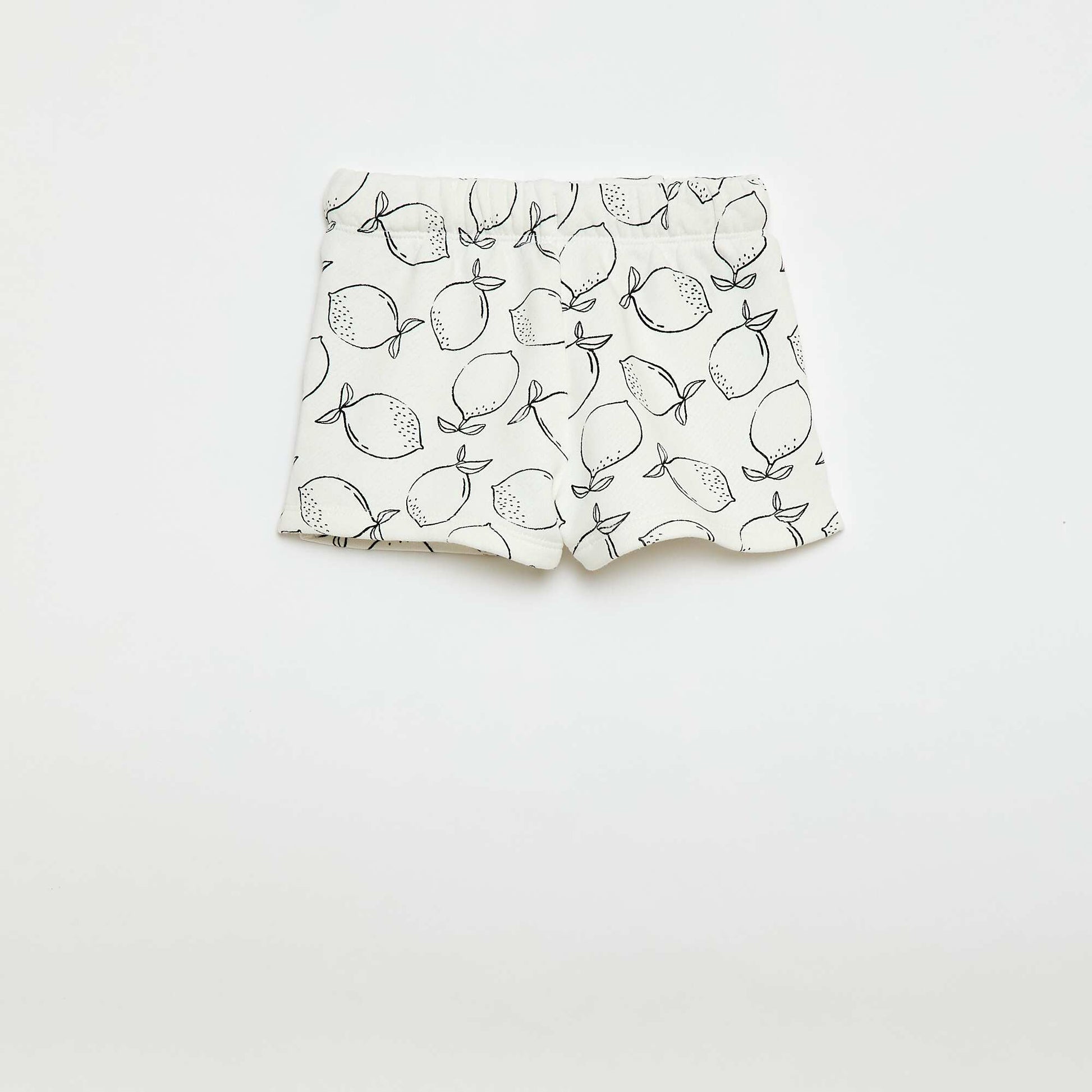 Short en french terry / molleton non gratté BEIGE