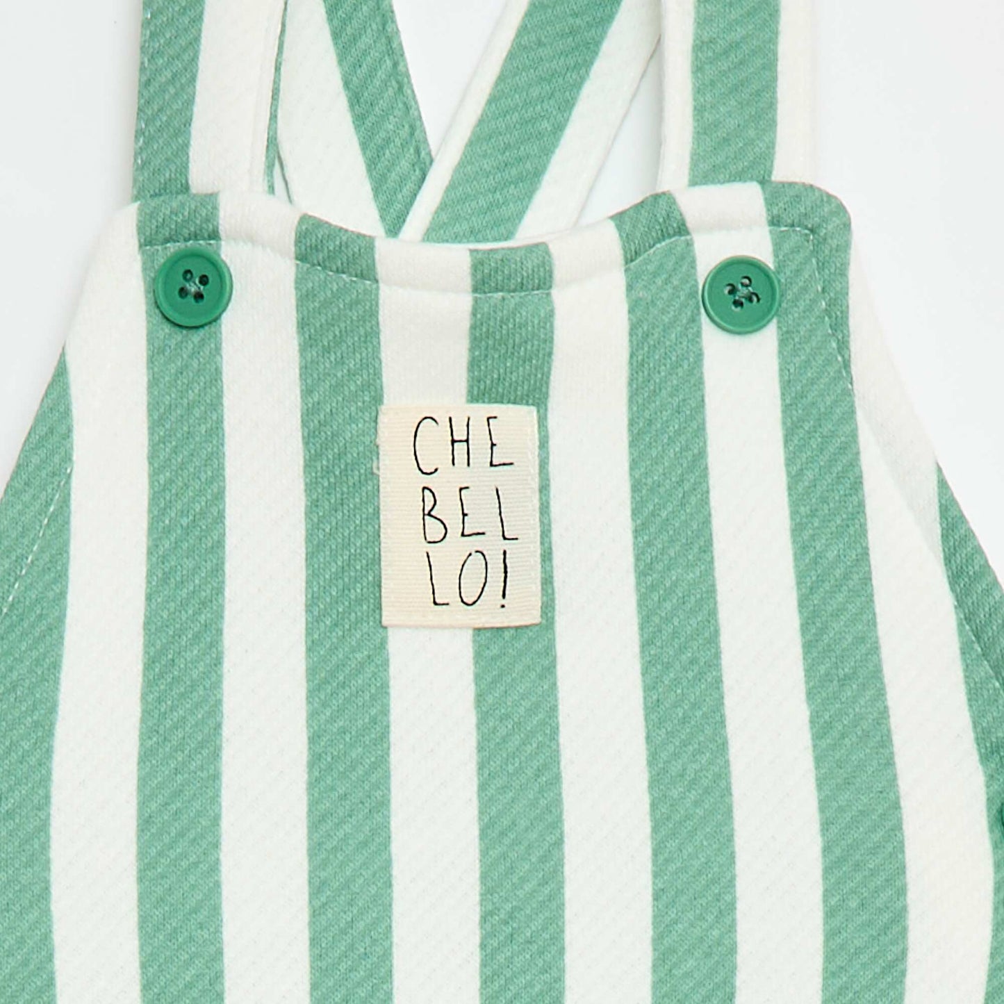 Salopette courte uni VERT