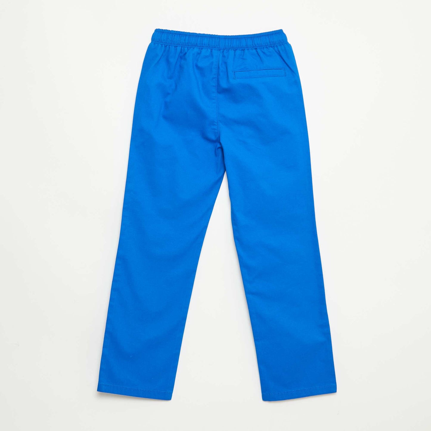 Pantalon coupe regular / droite avec cordons à nouer BLEU
