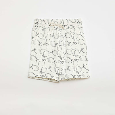 Short en molleton léger avec 2 poches BEIGE