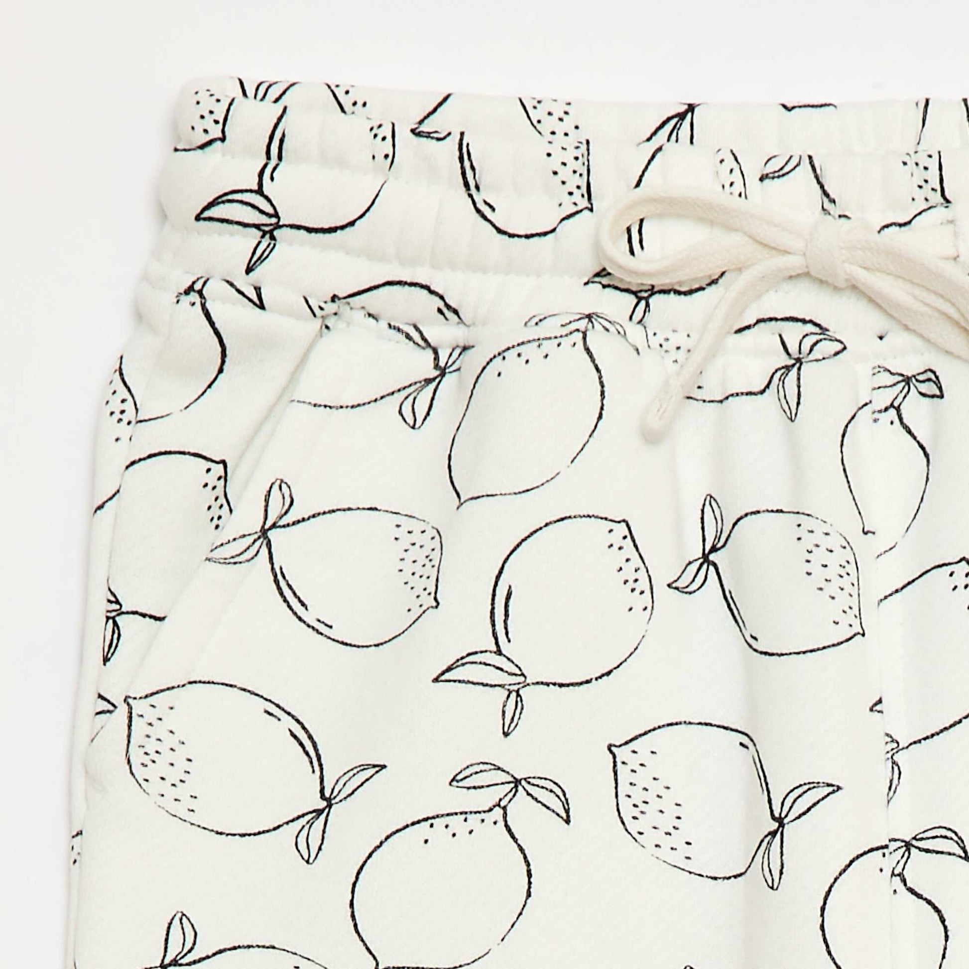 Short en molleton léger avec 2 poches BEIGE