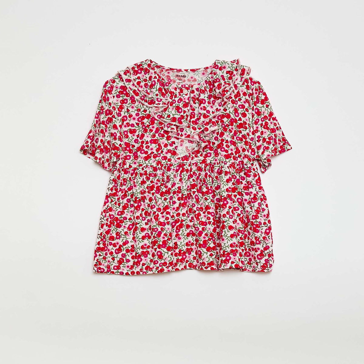 Blouse en maille légère à motif BLANC