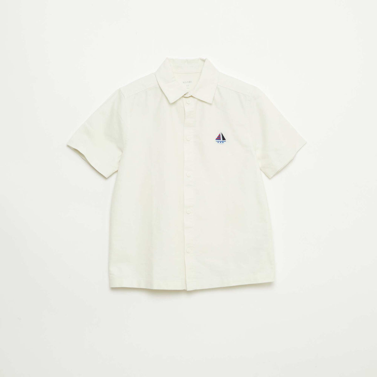 Chemise à manches courtes BLANC