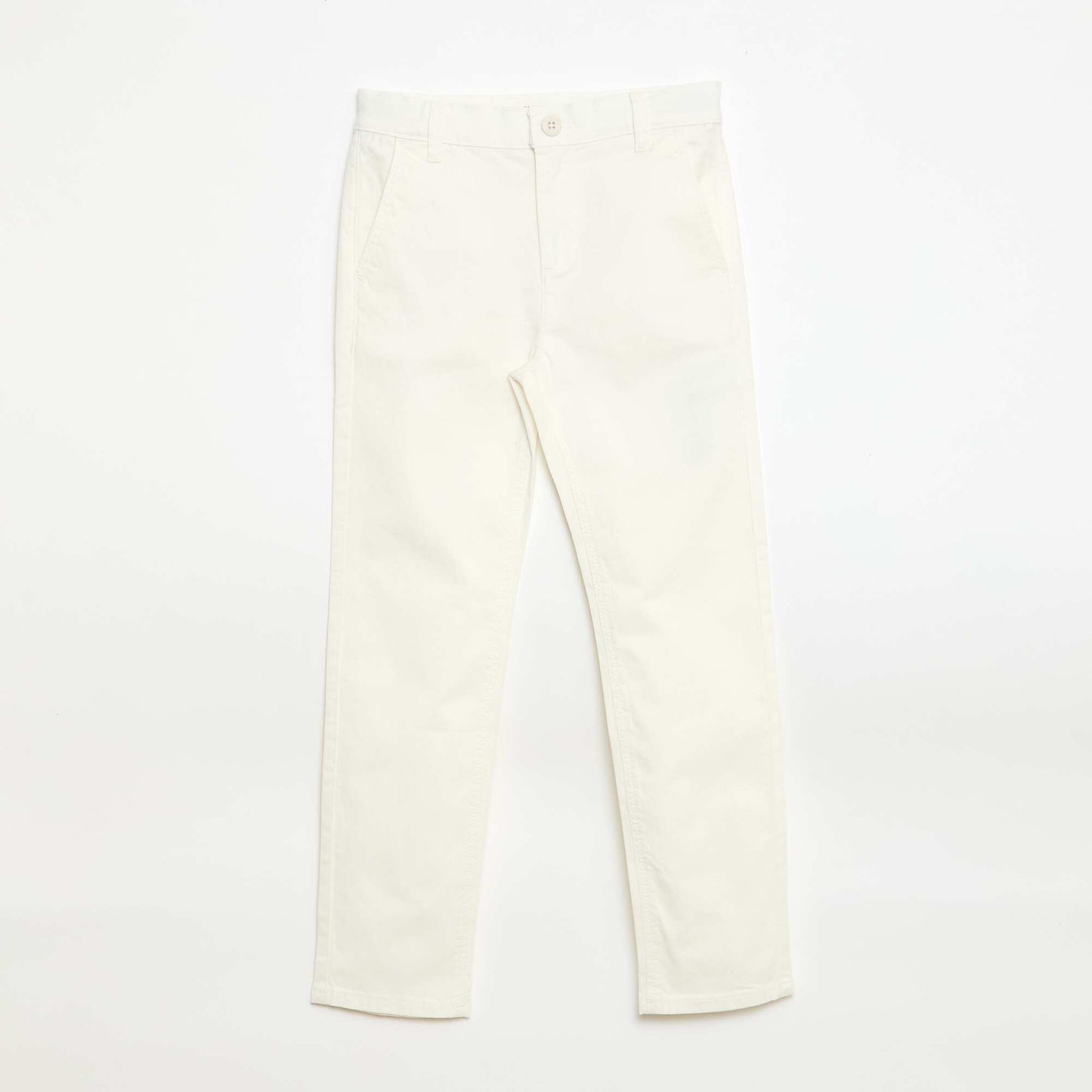 Pantalon chino slim fit BLANC