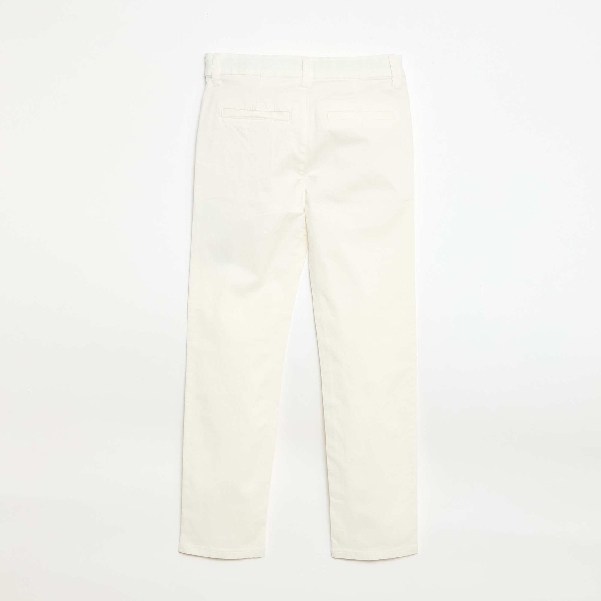 Pantalon chino slim fit BLANC