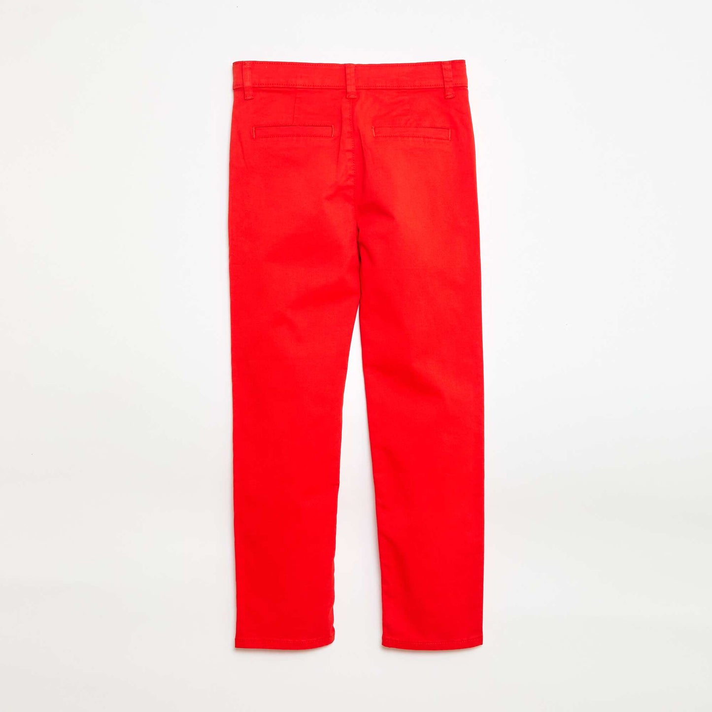 Pantalon chino slim fit ROUGE