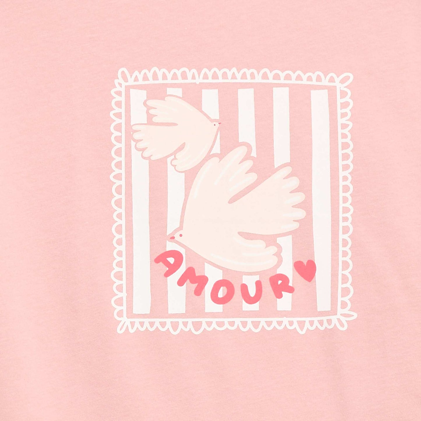 T-shirt imprimé à message ROSE