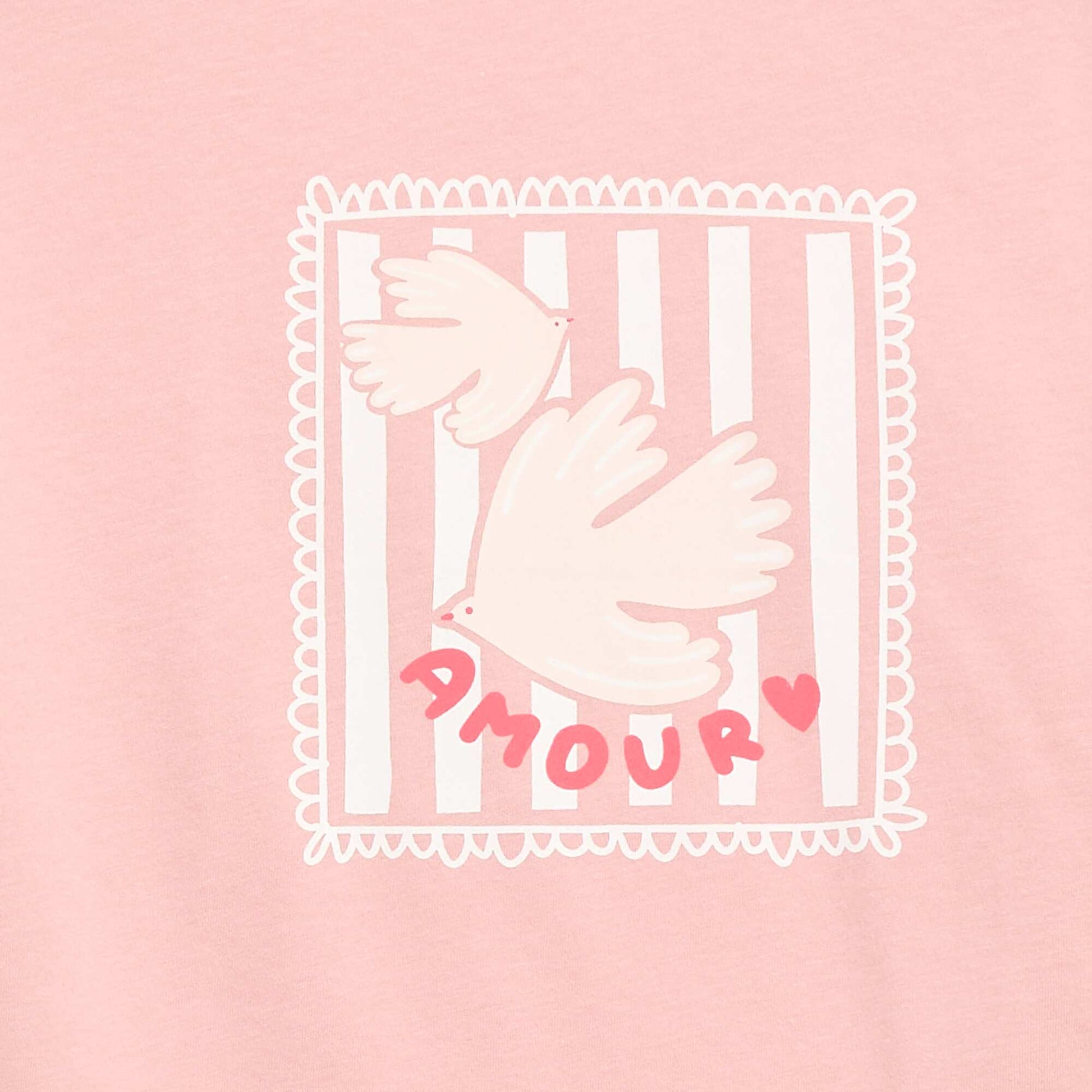 T-shirt imprimé à message ROSE