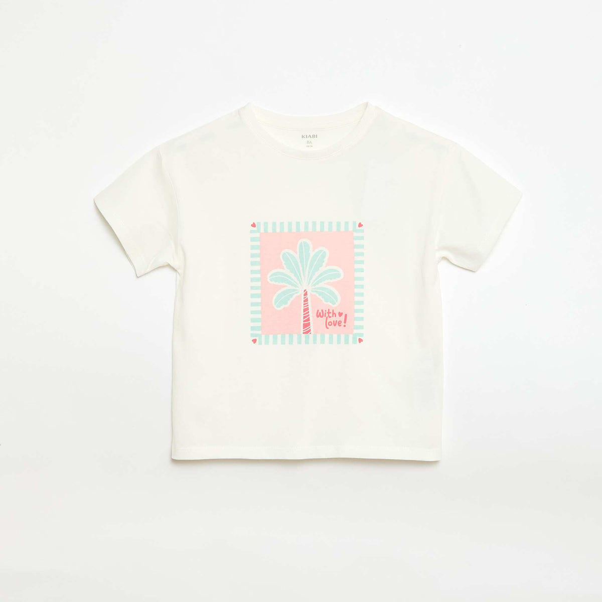 T-shirt imprimé à message BLANC