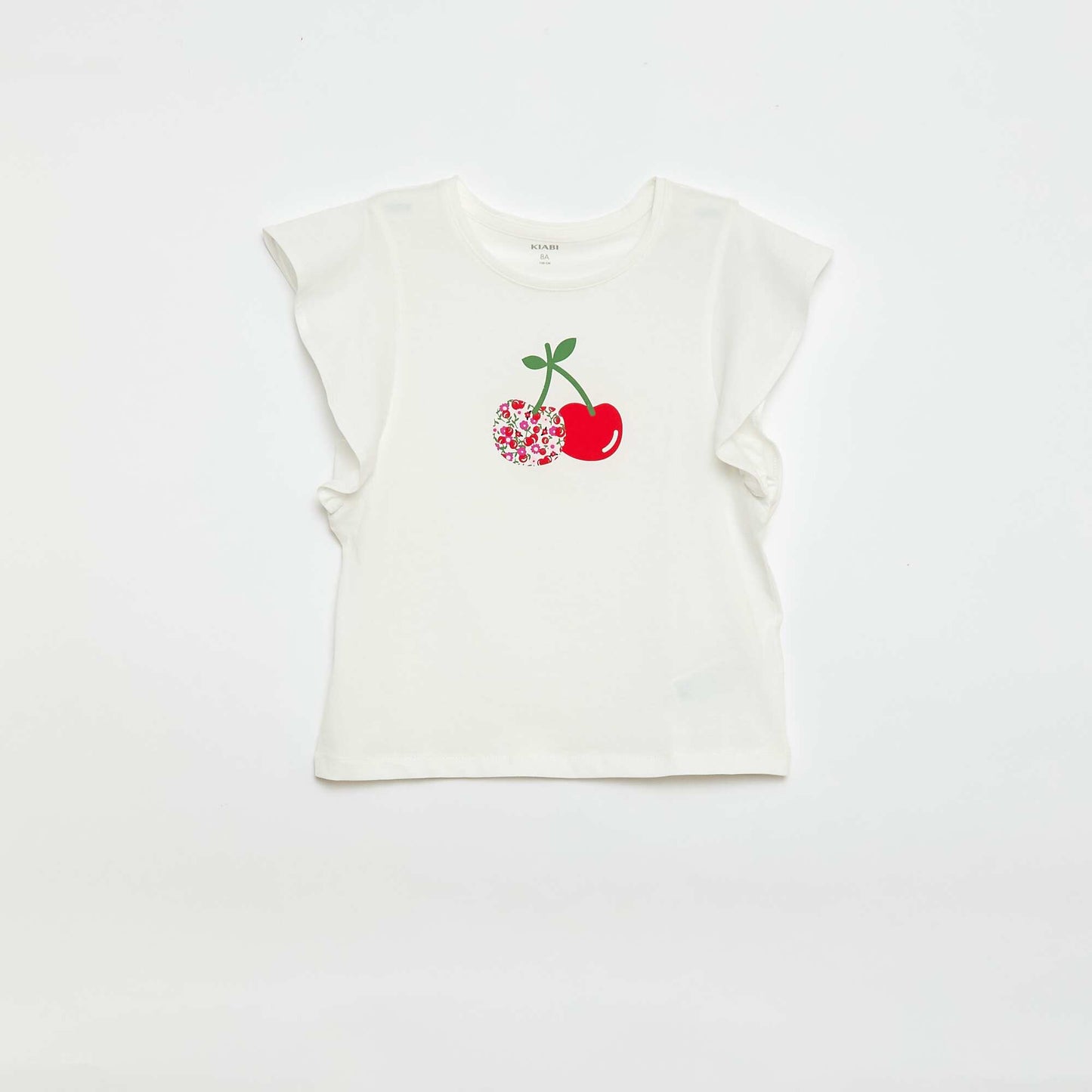 Tee-shirt 'Disney' à manches courtes volantées BLANC