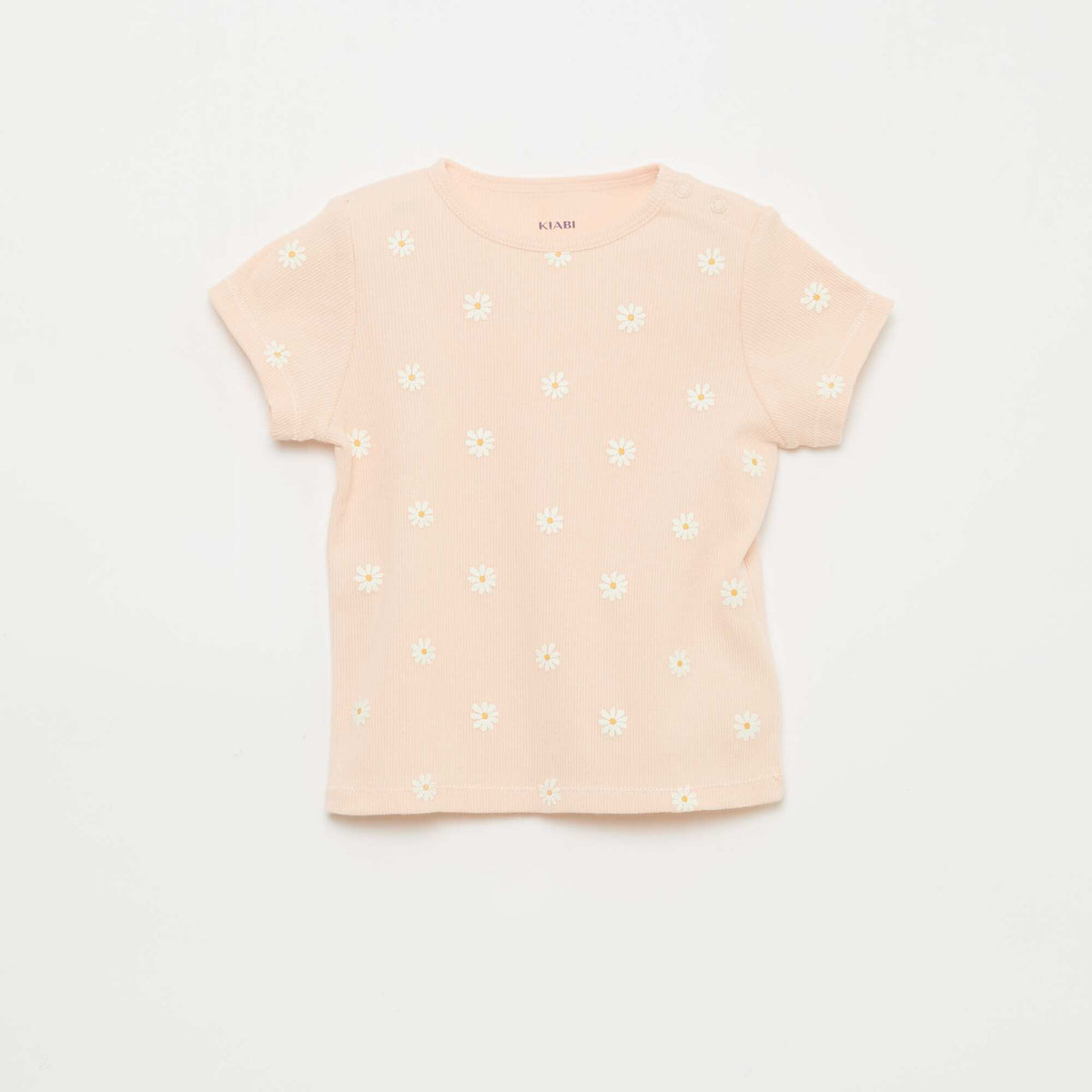 Pyjama t-shirt + short en coton côtelé - 2 pièces ROSE
