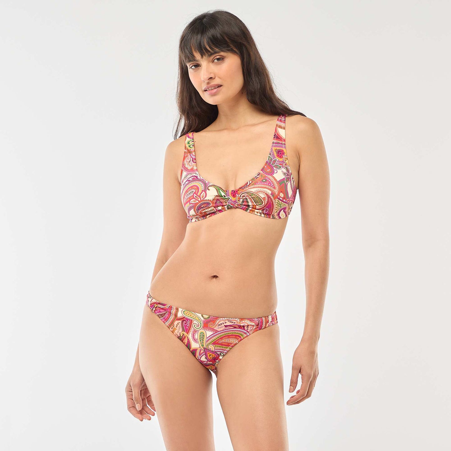Soutien-gorge de bain imprimé cachemire ROSE