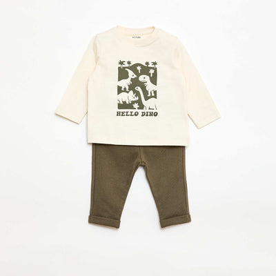 Ensemble t-shirt + pantalon - 2 pièces BEIGE