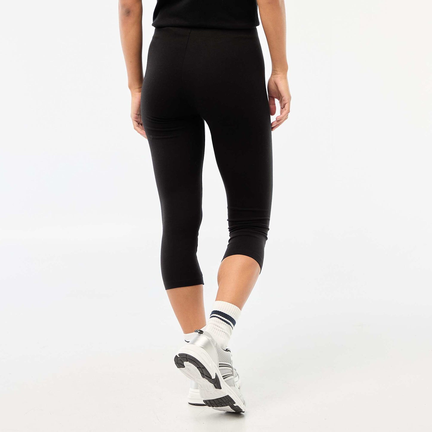 Legging court uni NOIR