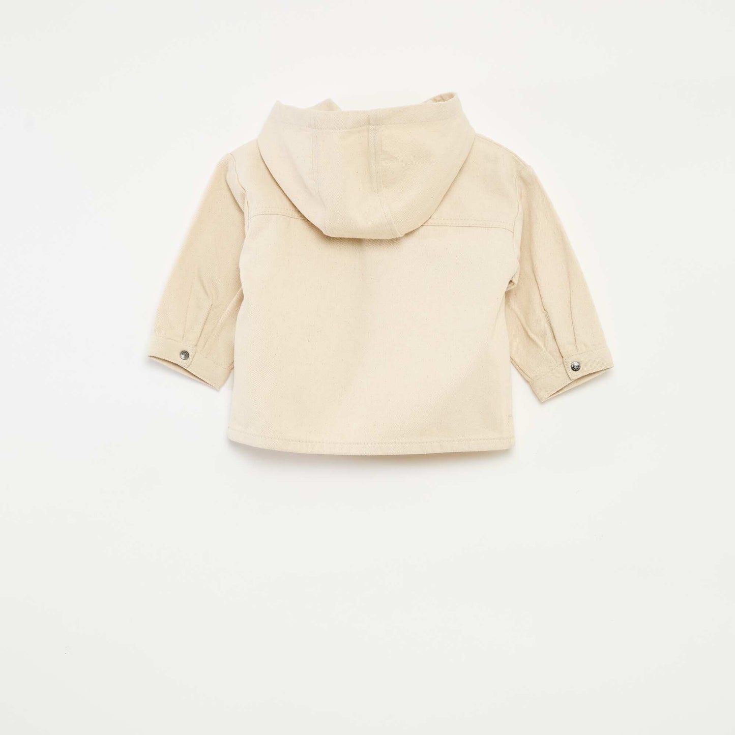 Chemise en twill à capuche BLANC