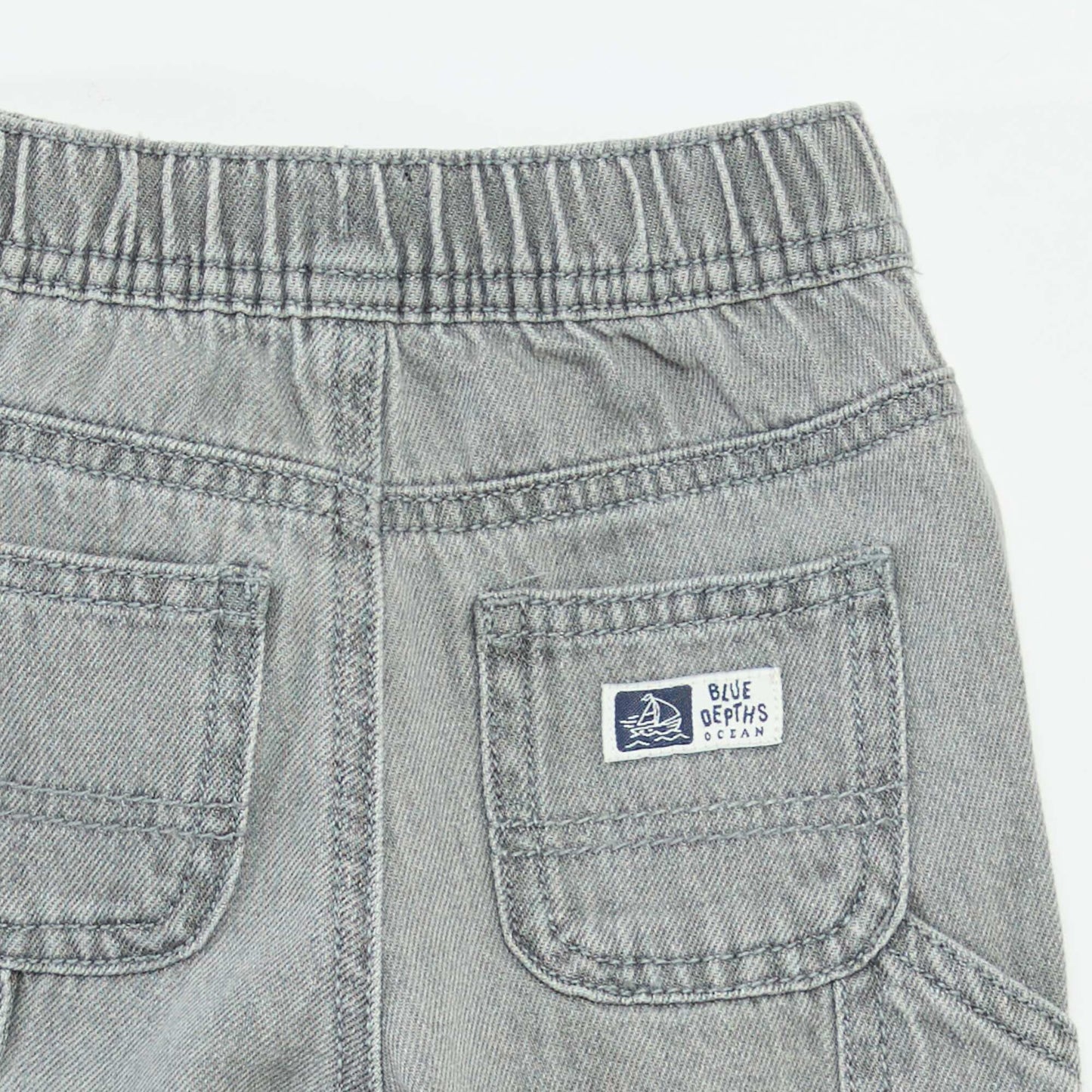 Jean large avec taille ajustable GRIS