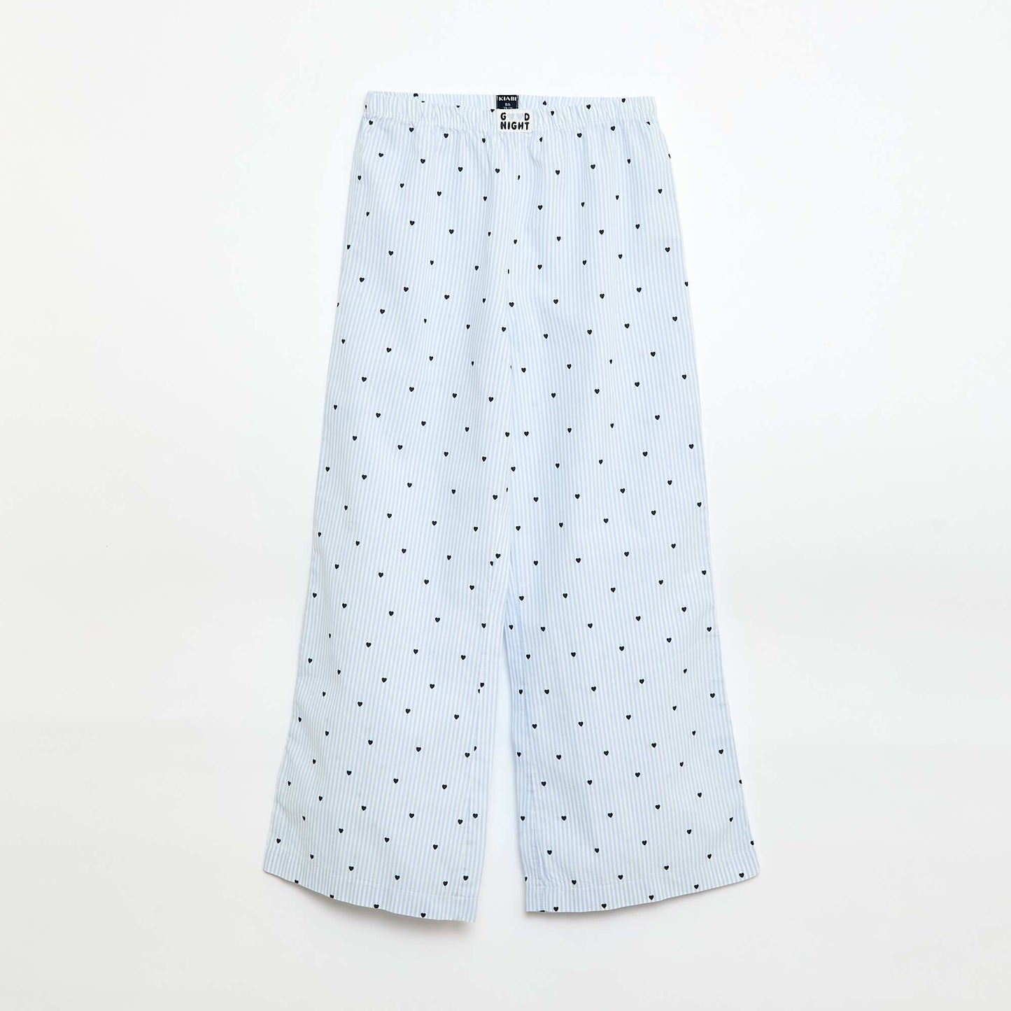 Pyjama long en popeline - 2 pièces BLEU