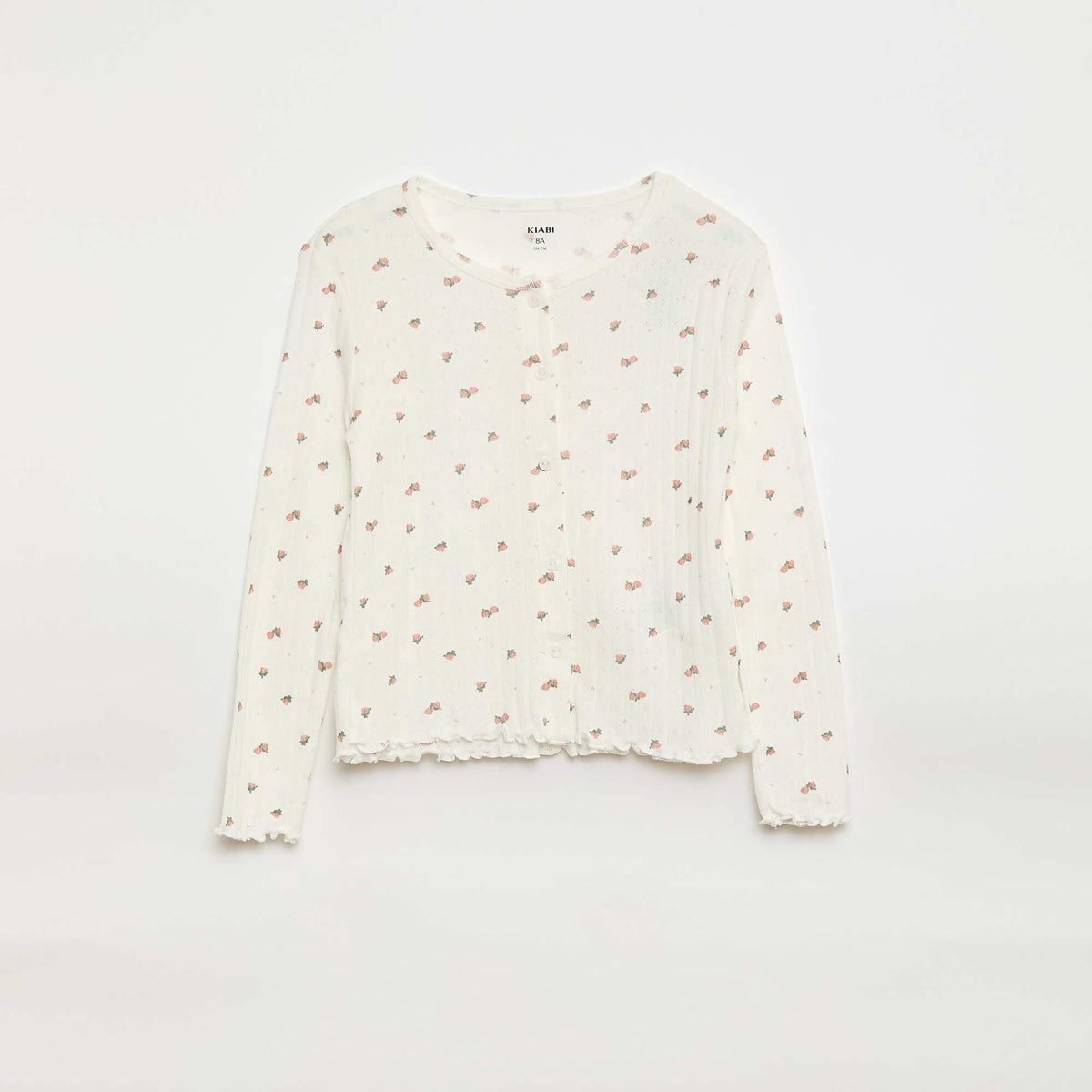 Ensemble de pyjama en maille pointelle - 2 pièces BLANC