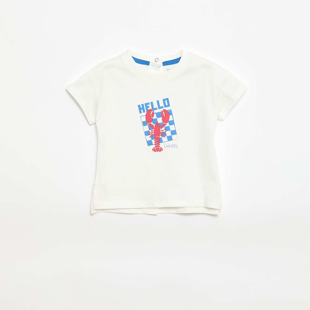 T-shirt imprimé fantaisie BLANC