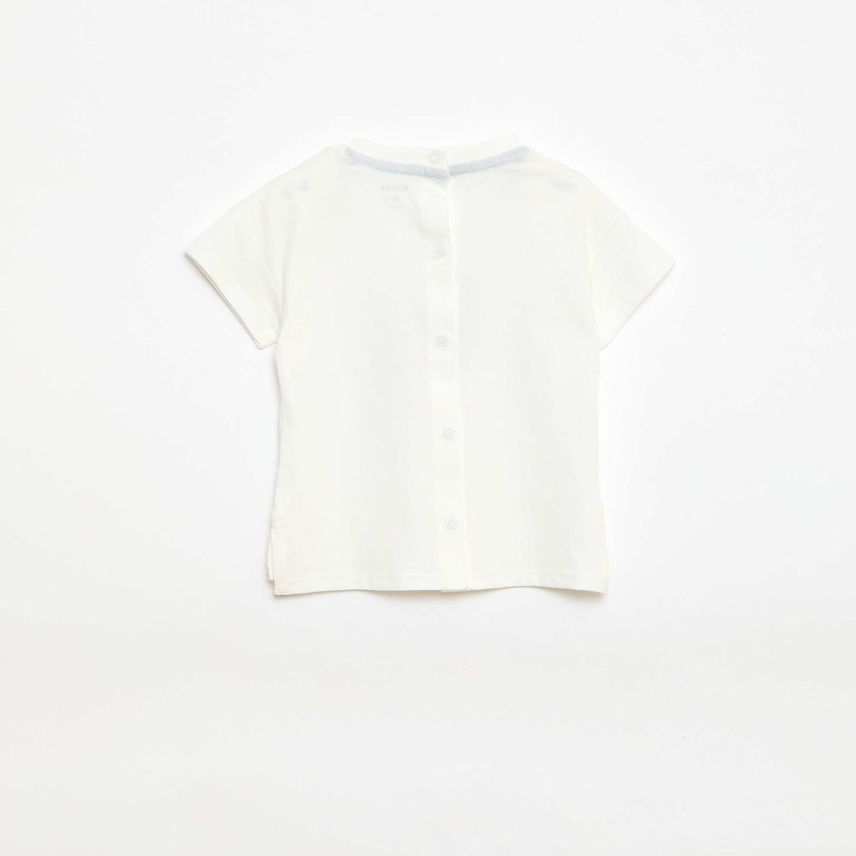 T-shirt imprimé fantaisie BLANC