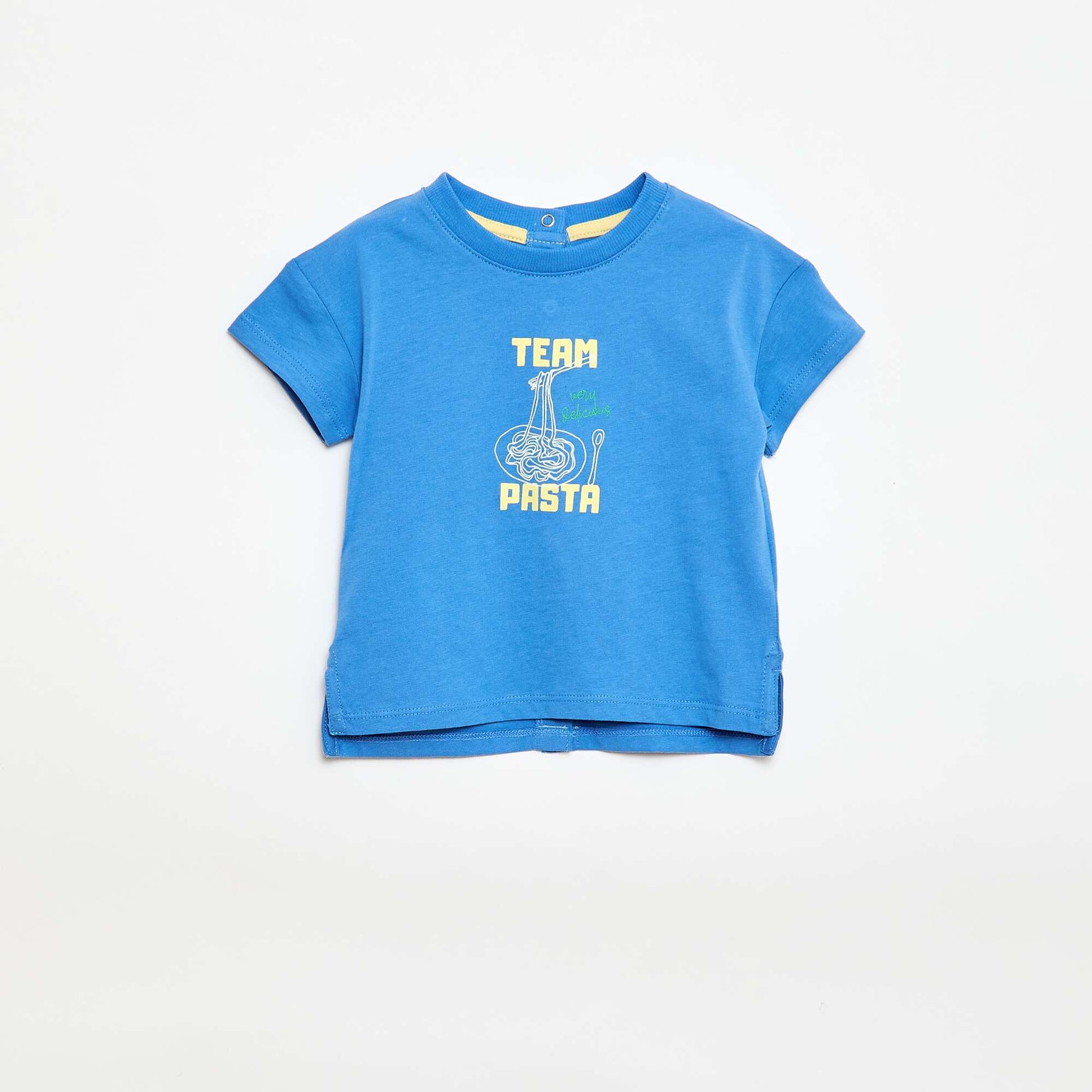 T-shirt imprimé fantaisie BLEU
