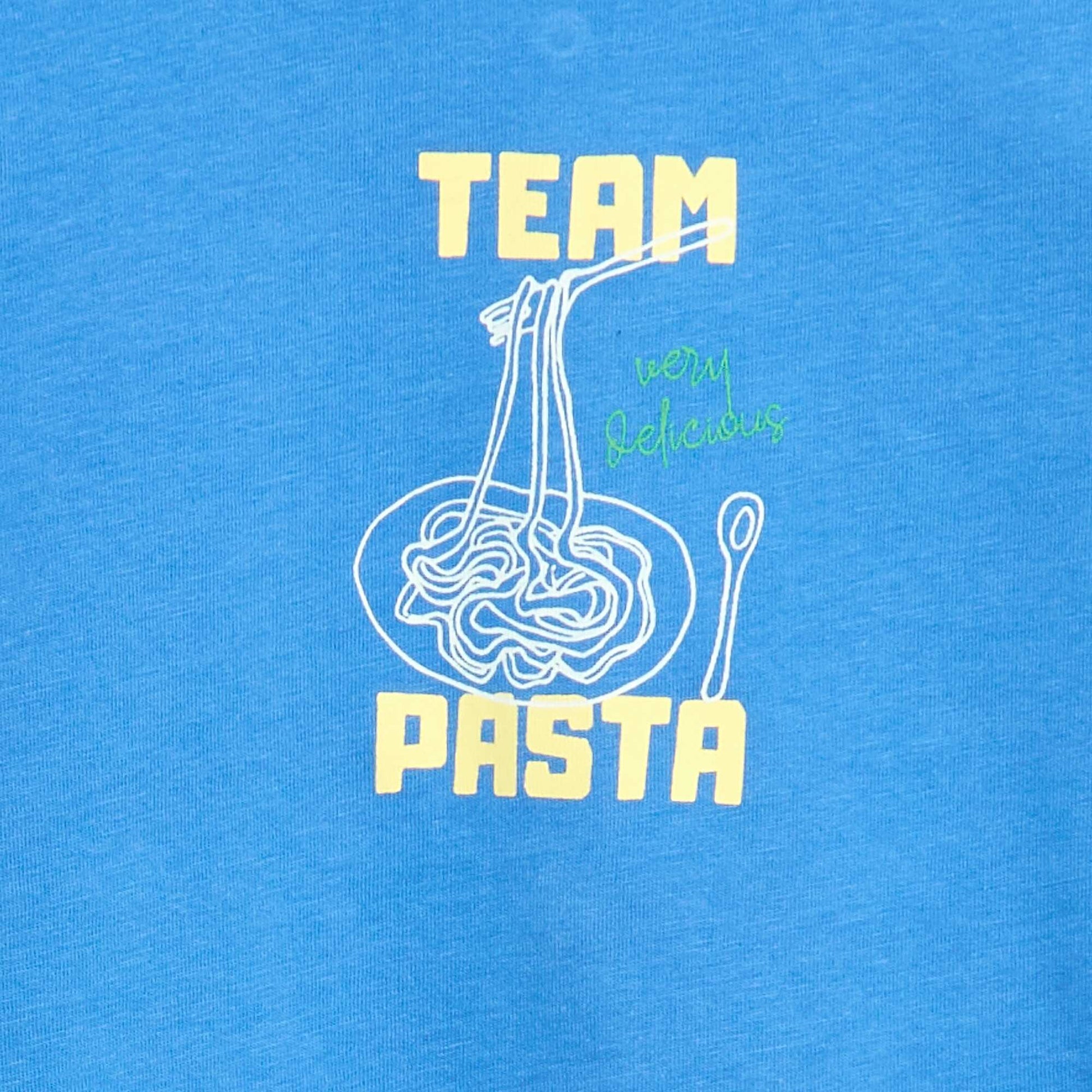 T-shirt imprimé fantaisie BLEU