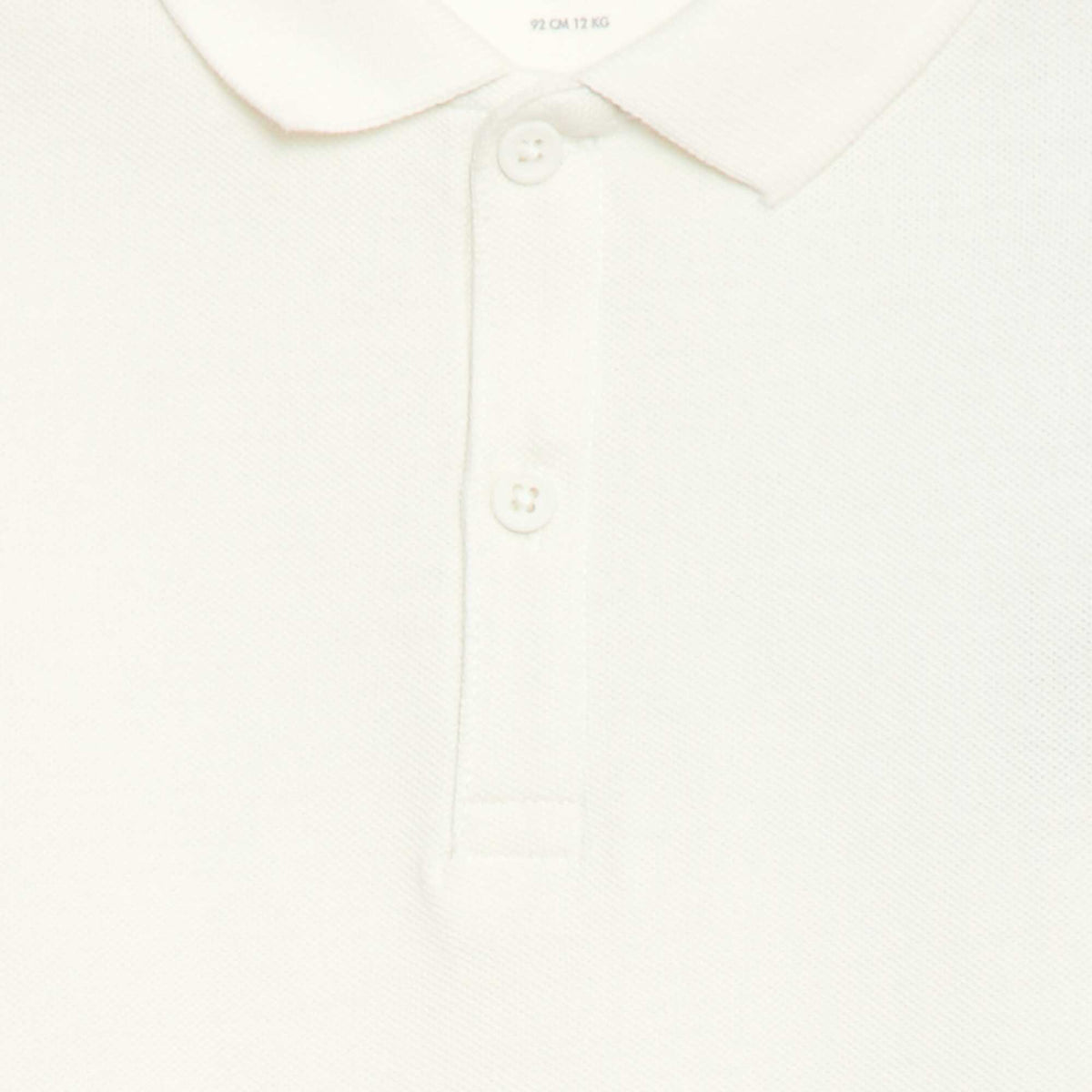 Ensemble salopette en lin mélangé + polo en piqué de coton - 2 pièces BLANC