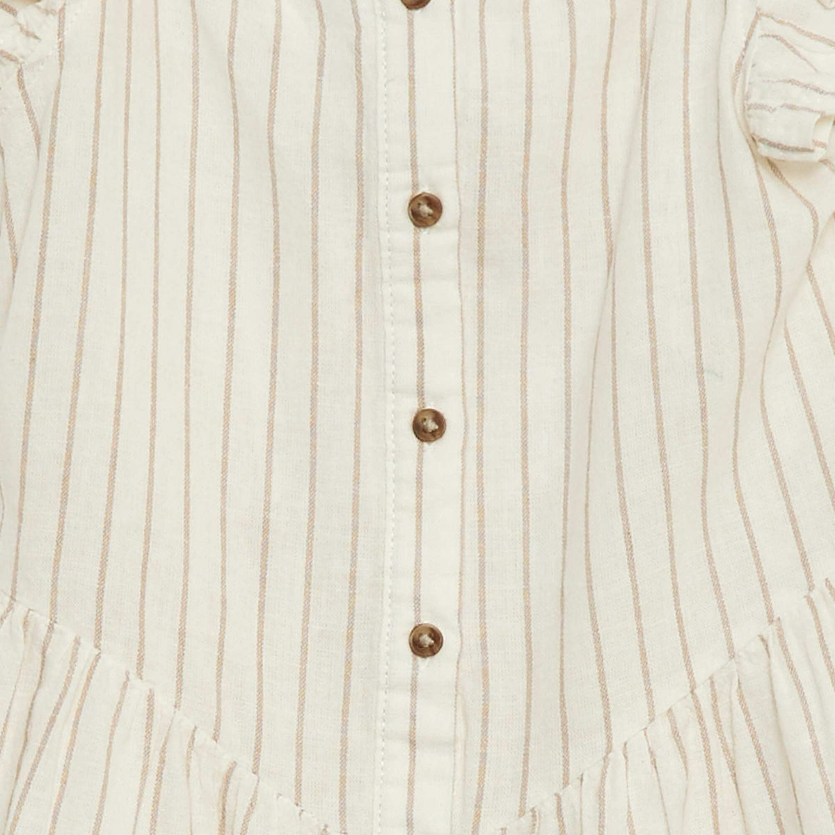 Robe sans manches volantée BLANC