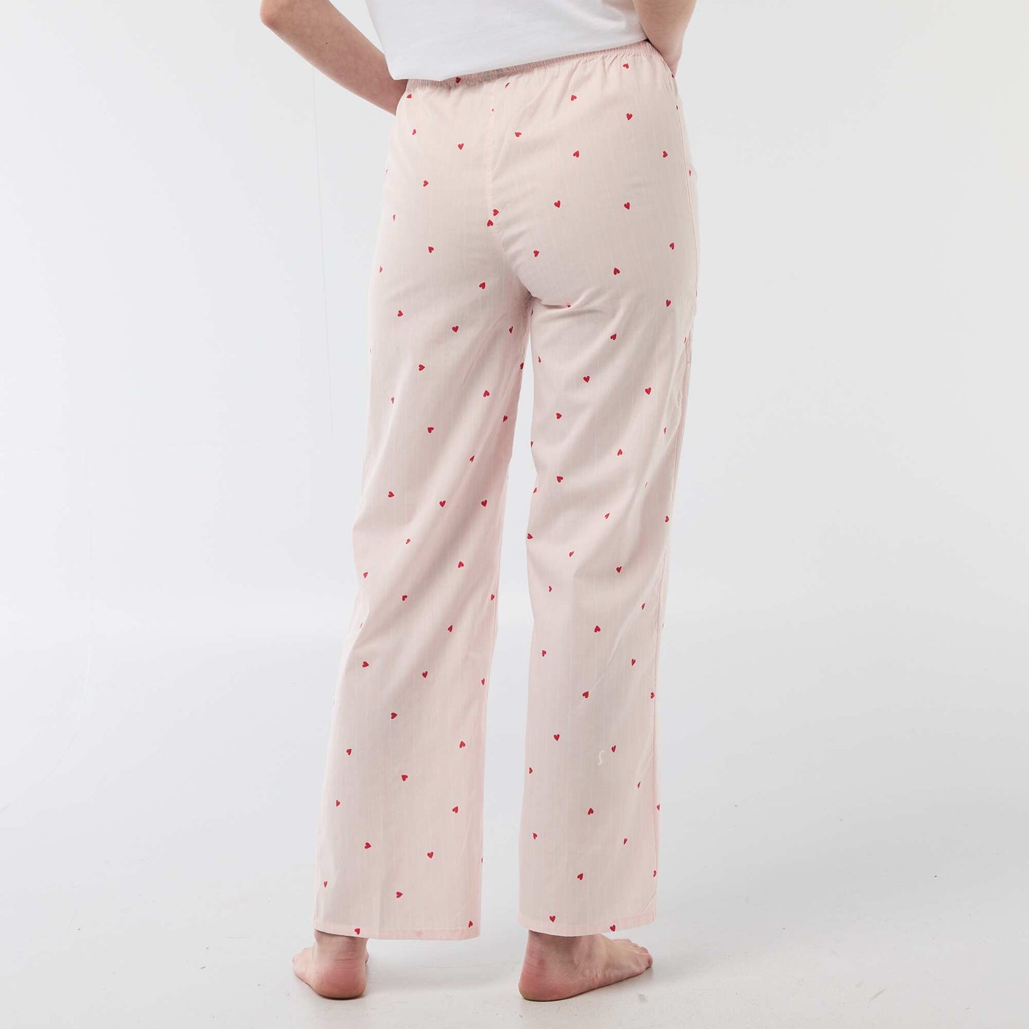 Pantalon de pyjama en popeline rayé ROSE