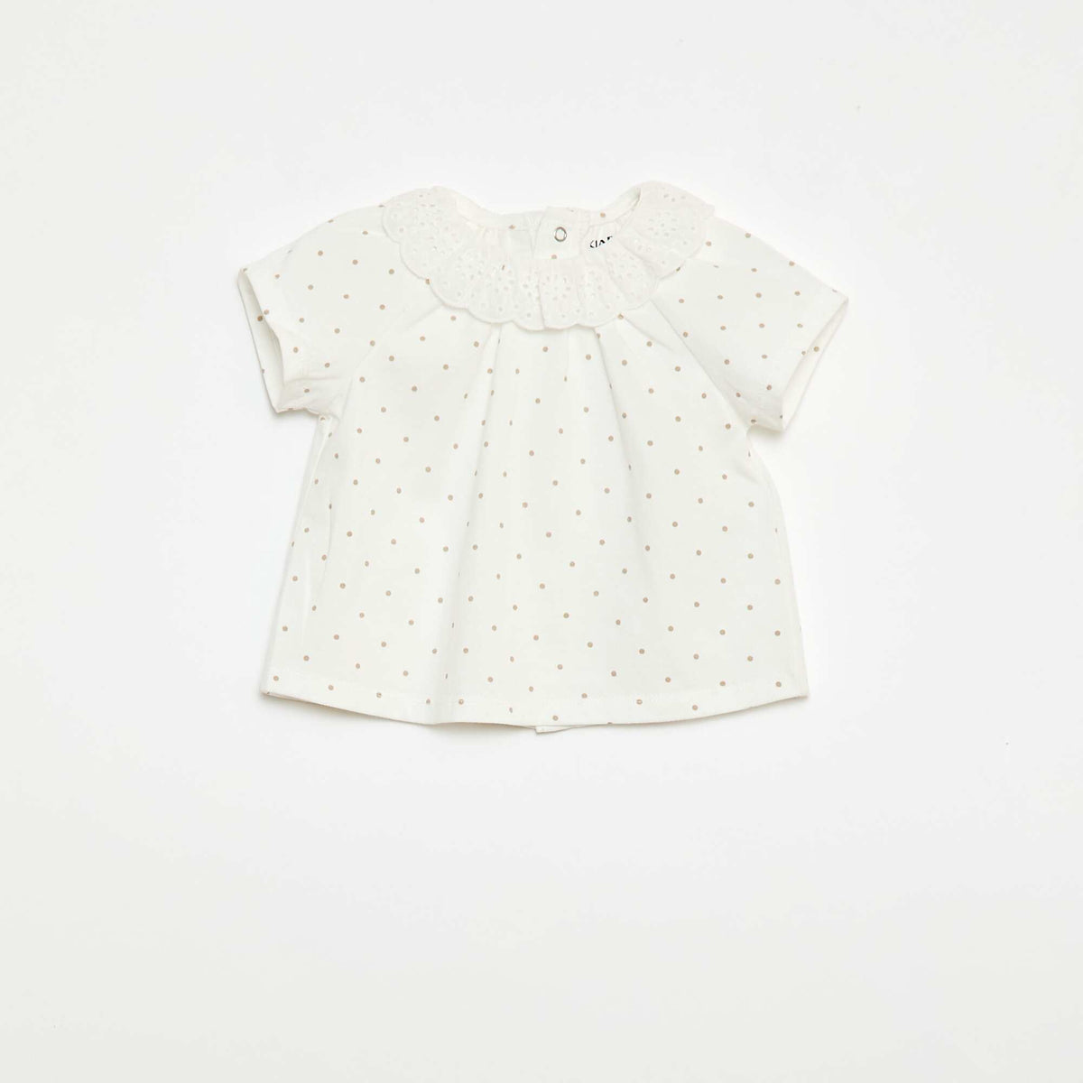 Ensemble court en voile de coton et lin mélangé - 2 pièces BLANC