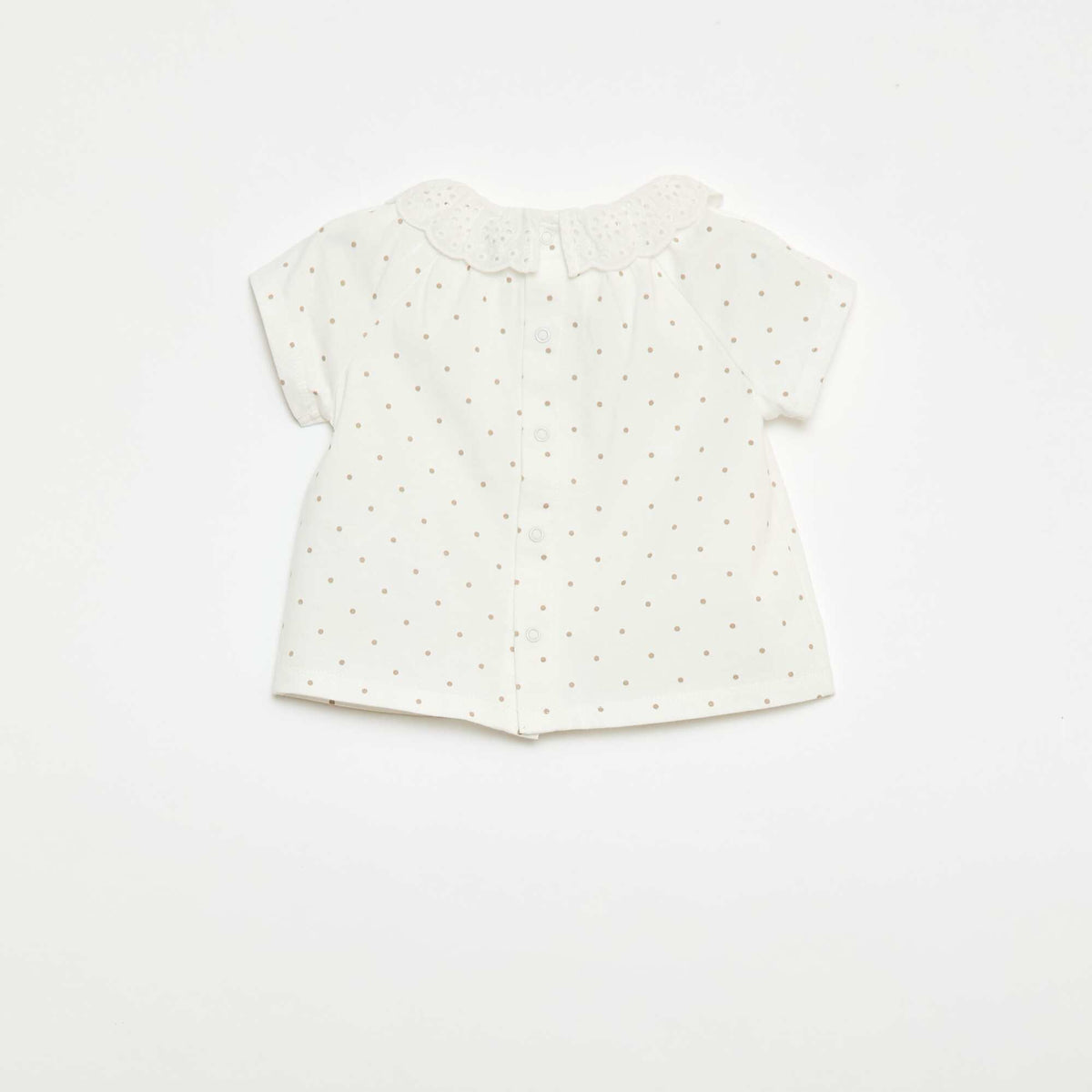 Ensemble court en voile de coton et lin mélangé - 2 pièces BLANC