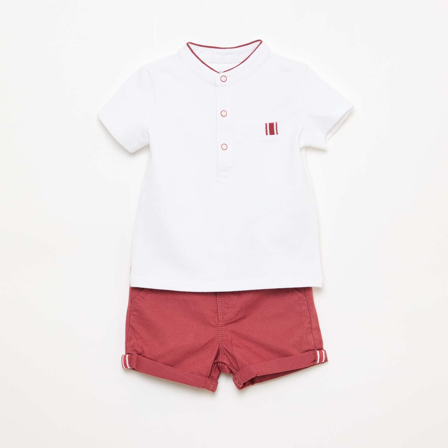 Ensemble polo + short - 2 pièces MARRON