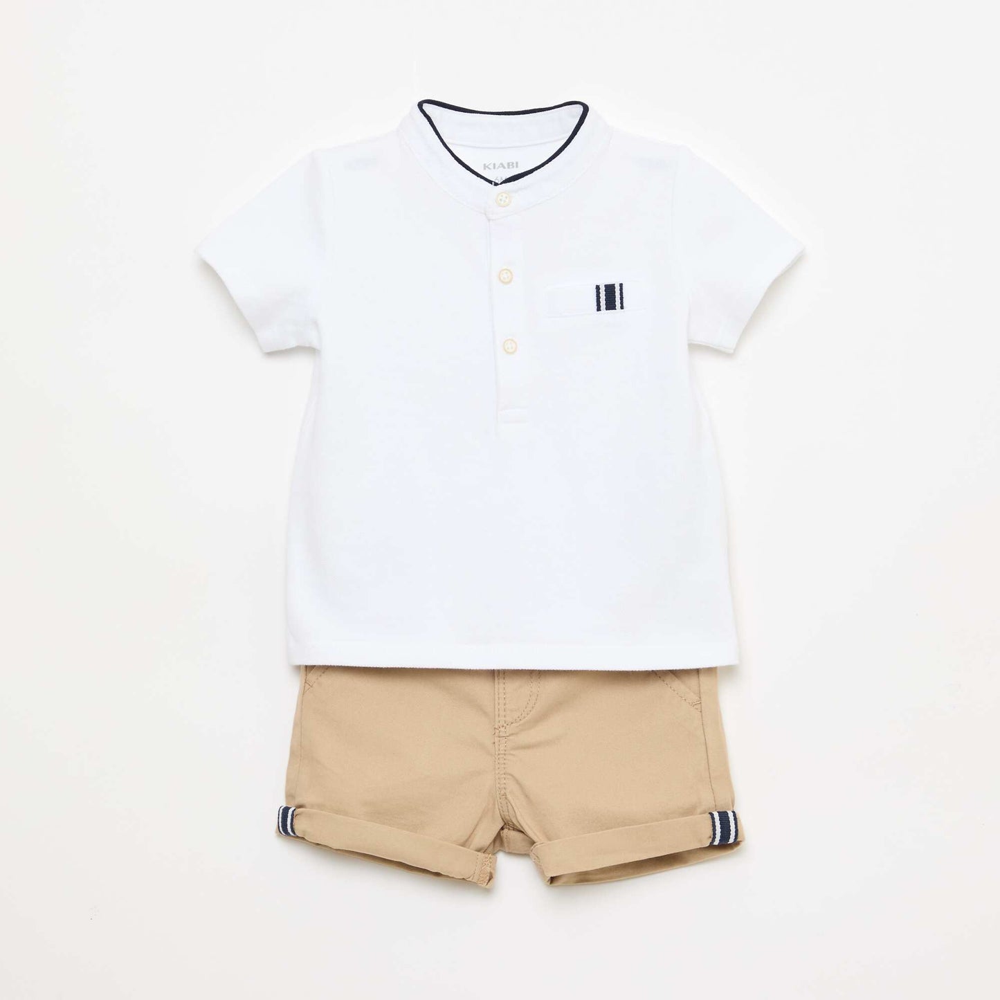 Ensemble polo + short - 2 pièces BLANC