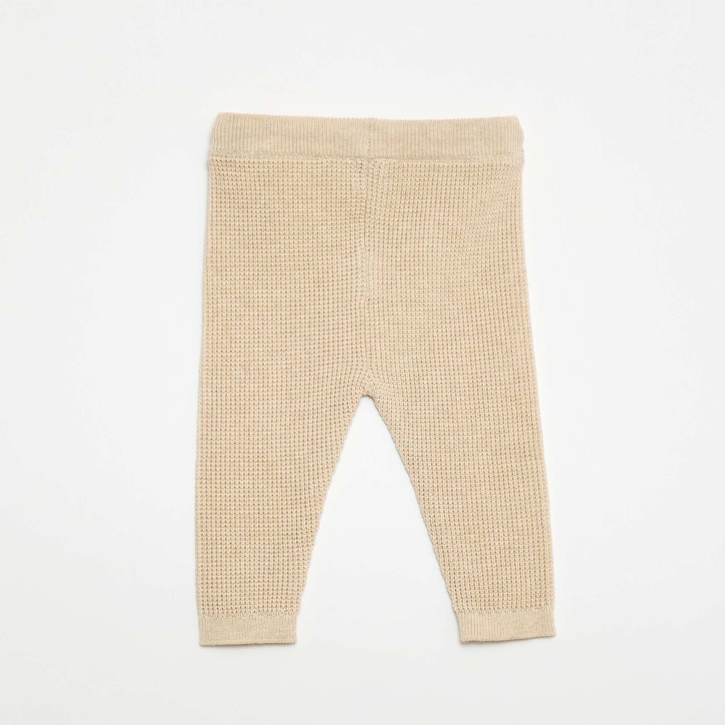 Ensemble gilet cache cœur + legging en maille - 2 pièces BEIGE