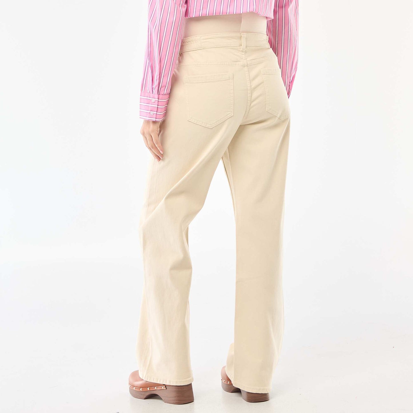 Pantalon de maternité wide leg BEIGE