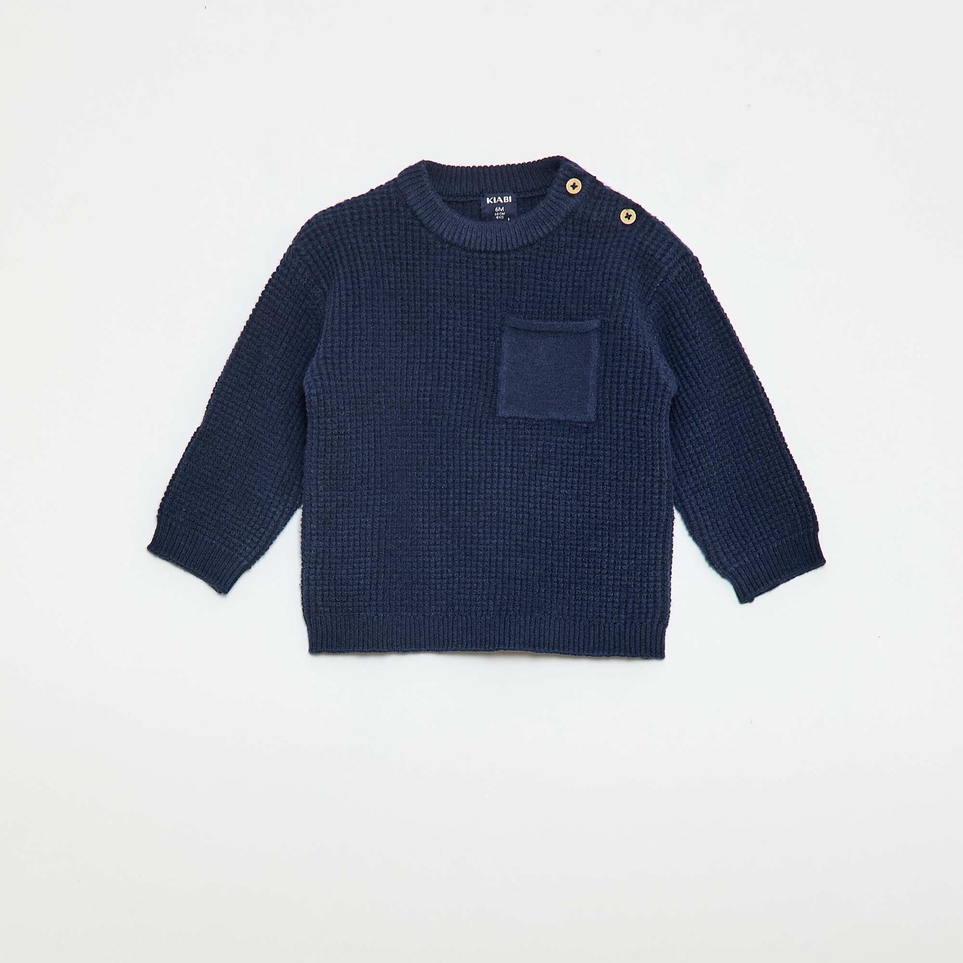 Ensemble pull + pantalon en maille - 2 pièces BLEU
