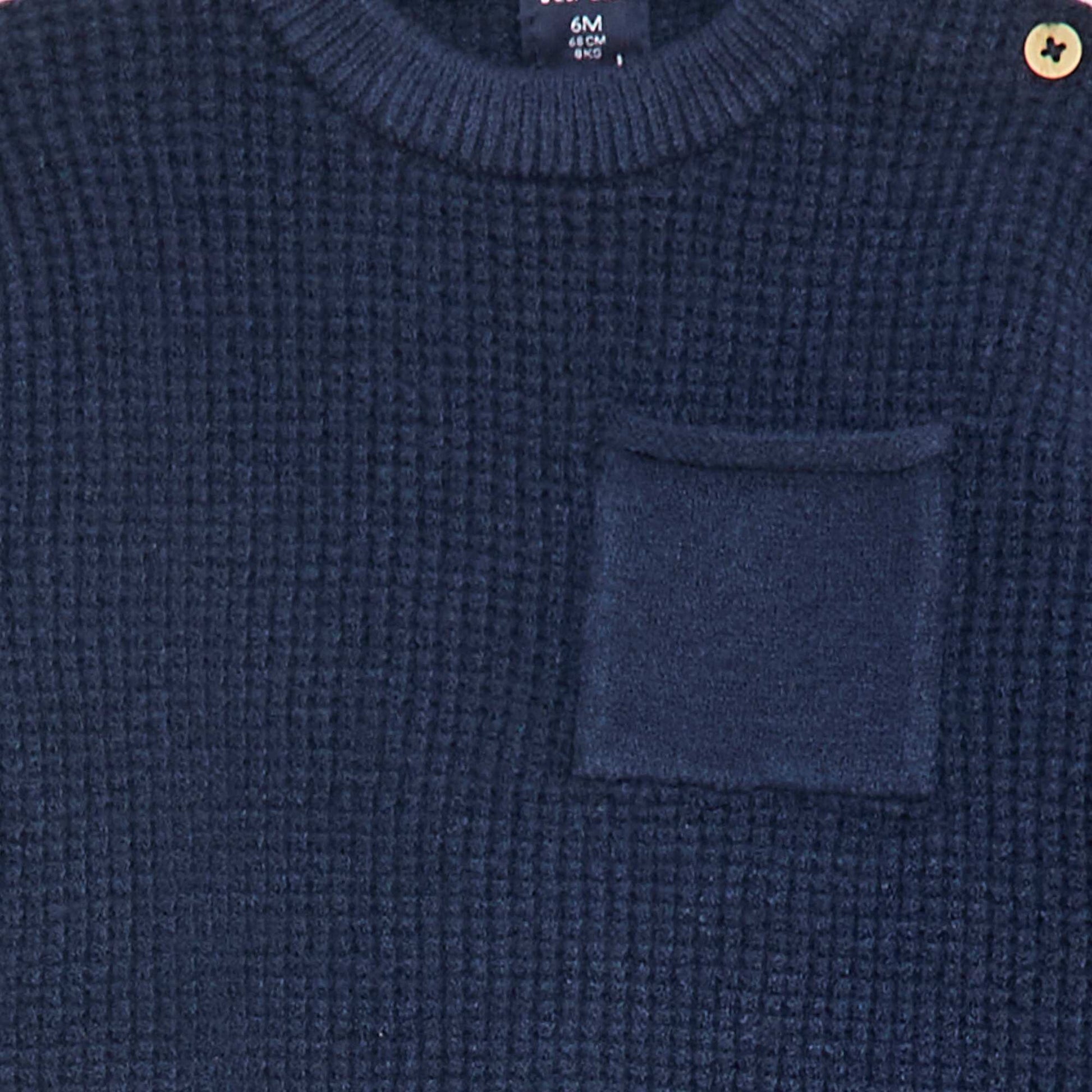 Ensemble pull + pantalon en maille - 2 pièces BLEU