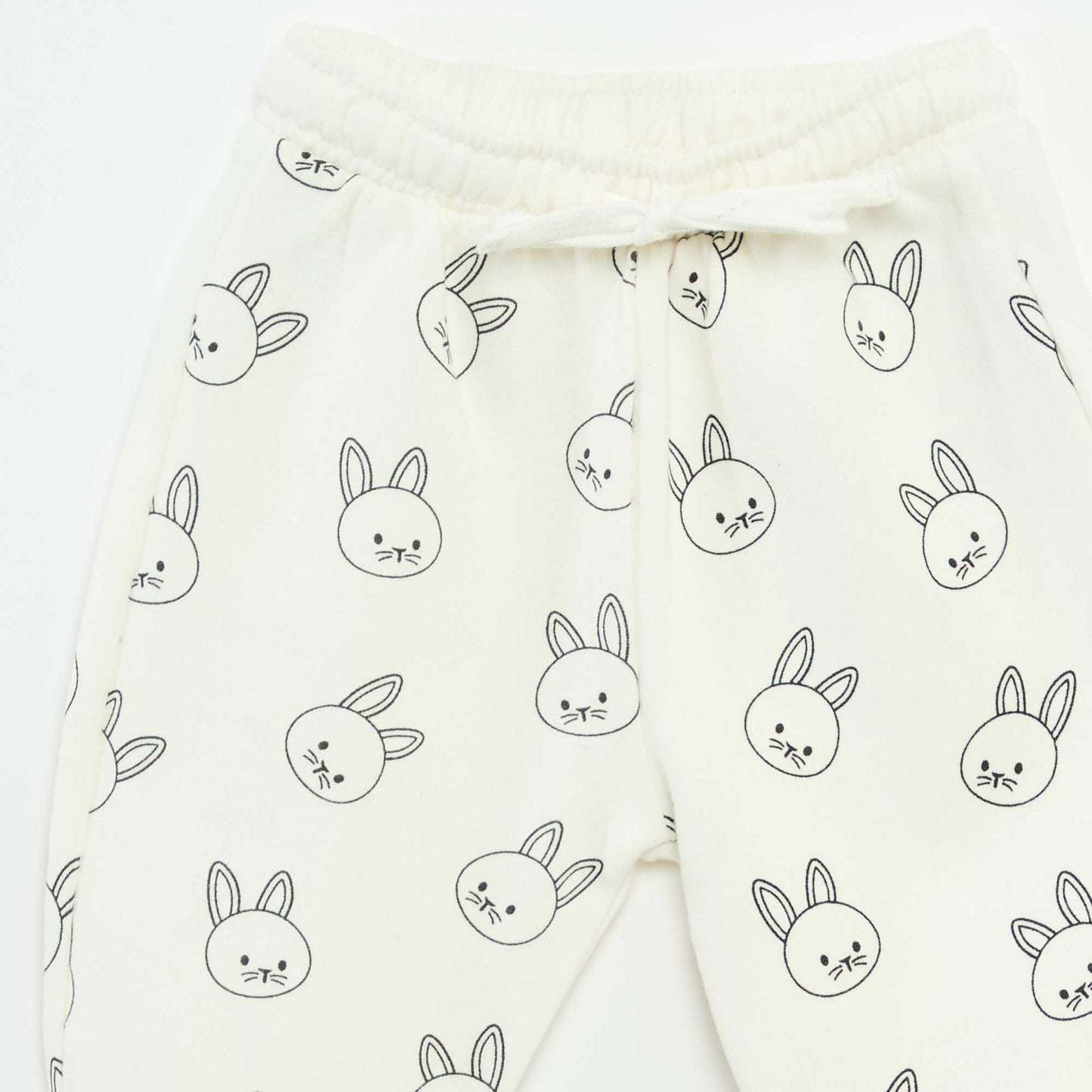 Jogging en molleton fantaisie BLANC