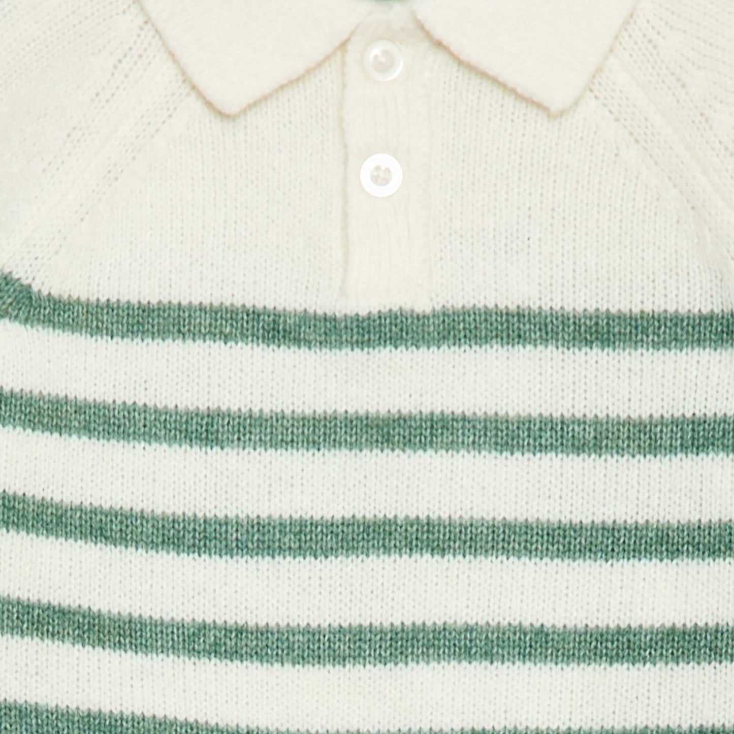 Pull en maille à rayures BLANC