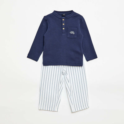 Ensemble pyjama long - 2 pièces BLEU MARINE